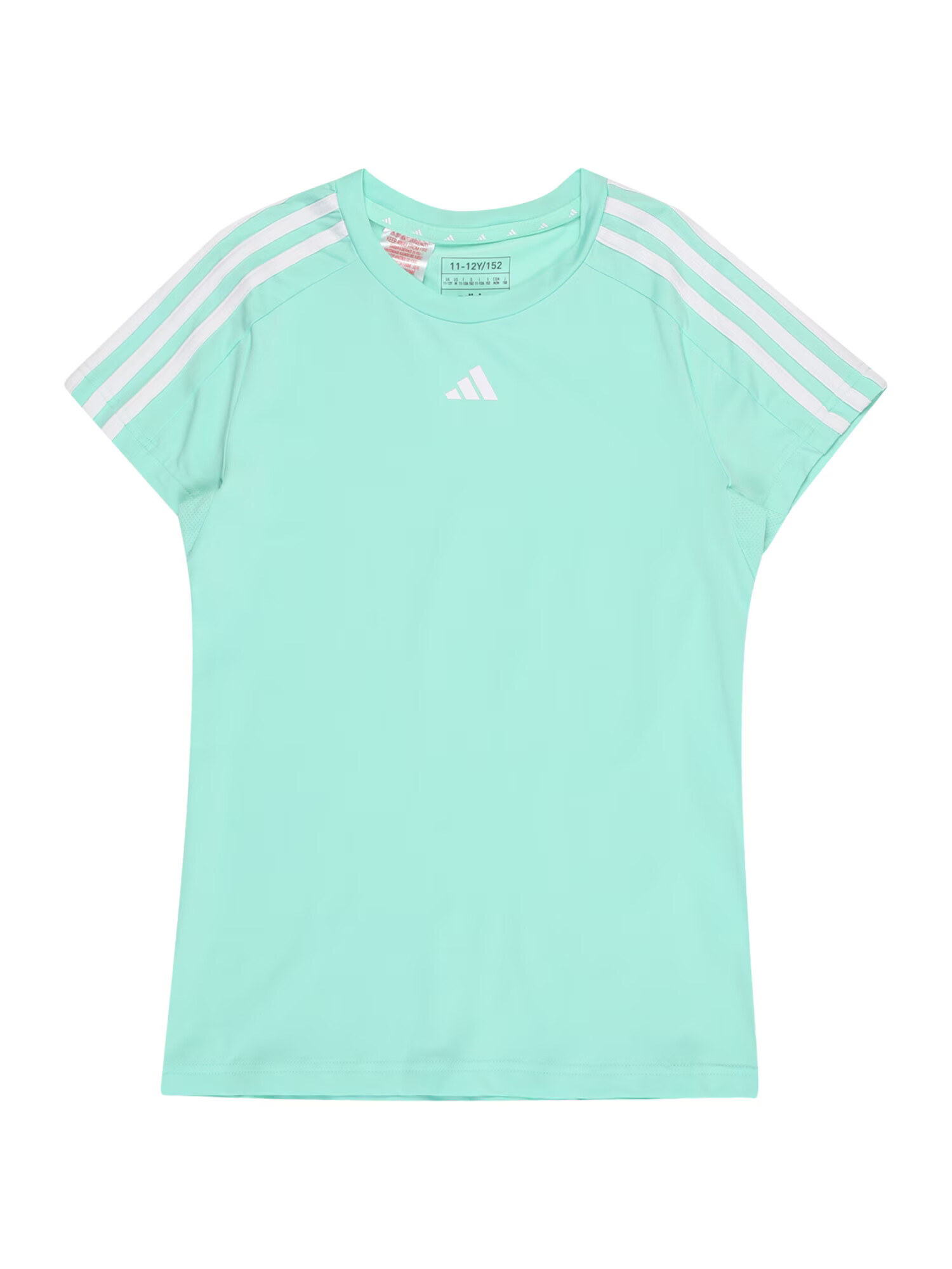 ADIDAS SPORTSWEAR Λειτουργικό μπλουζάκι μέντα / λευκό - Pepit.gr