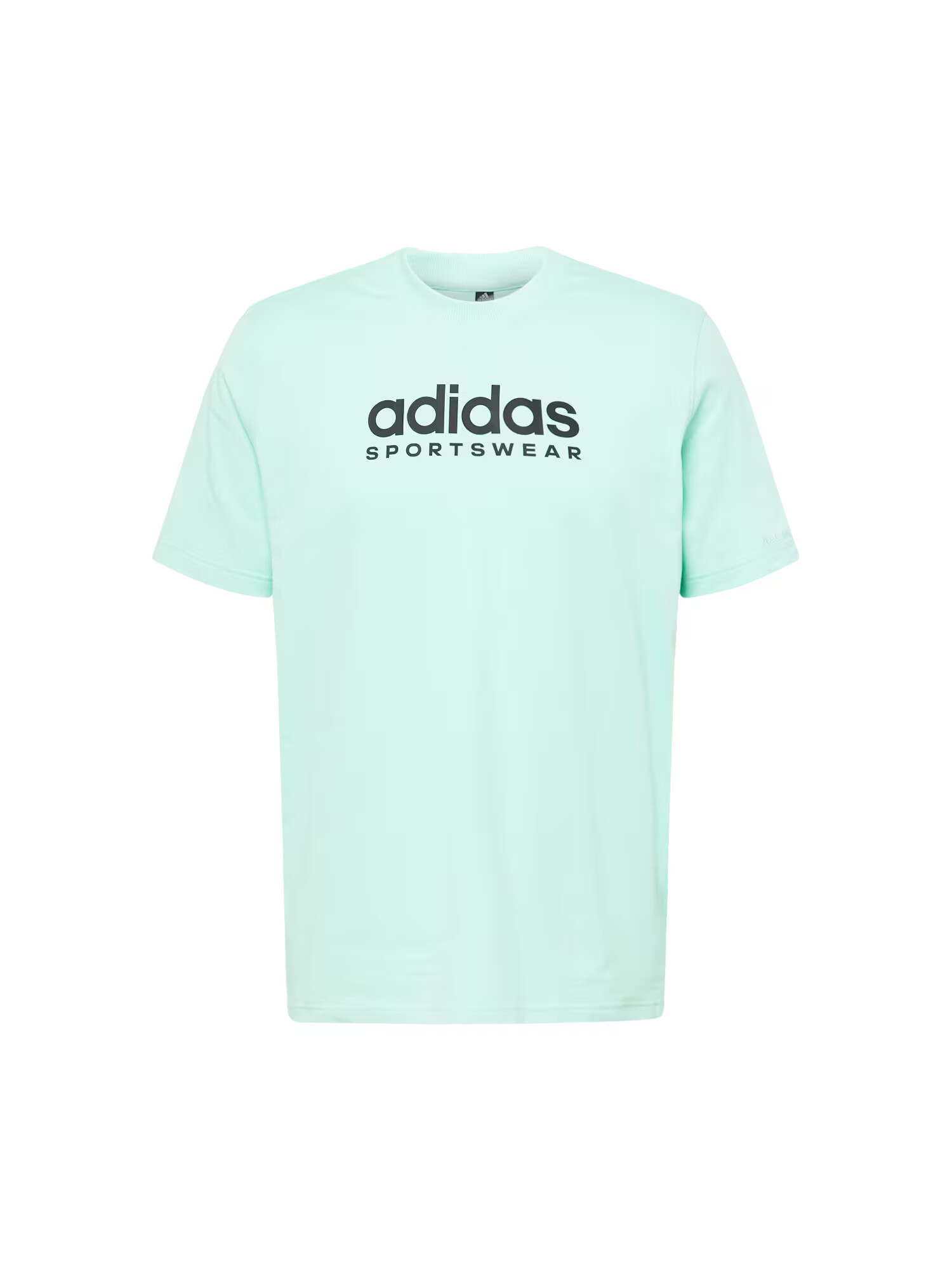 ADIDAS SPORTSWEAR Λειτουργικό μπλουζάκι μέντα / μαύρο - Pepit.gr