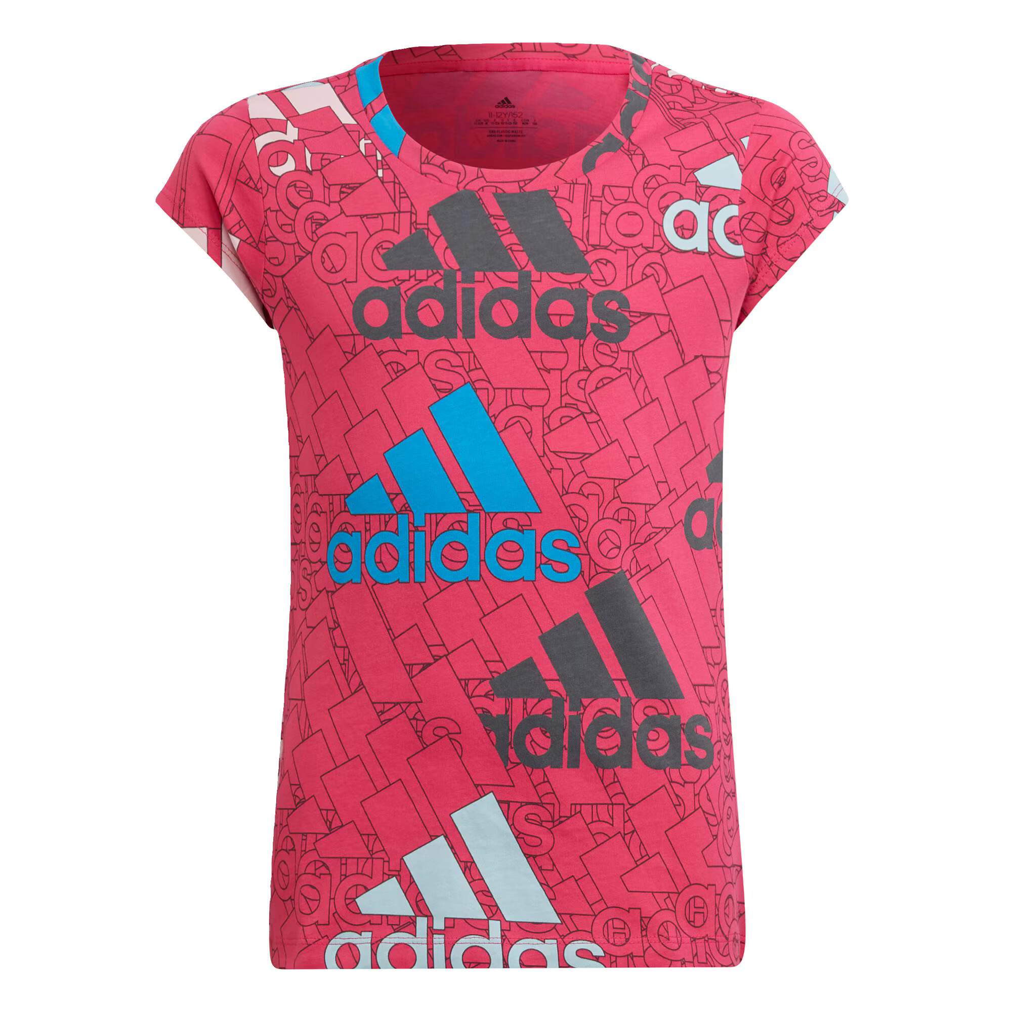 ADIDAS SPORTSWEAR Λειτουργικό μπλουζάκι μπλε / άκουα / σμέουρο / μαύρο / λευκό - Pepit.gr