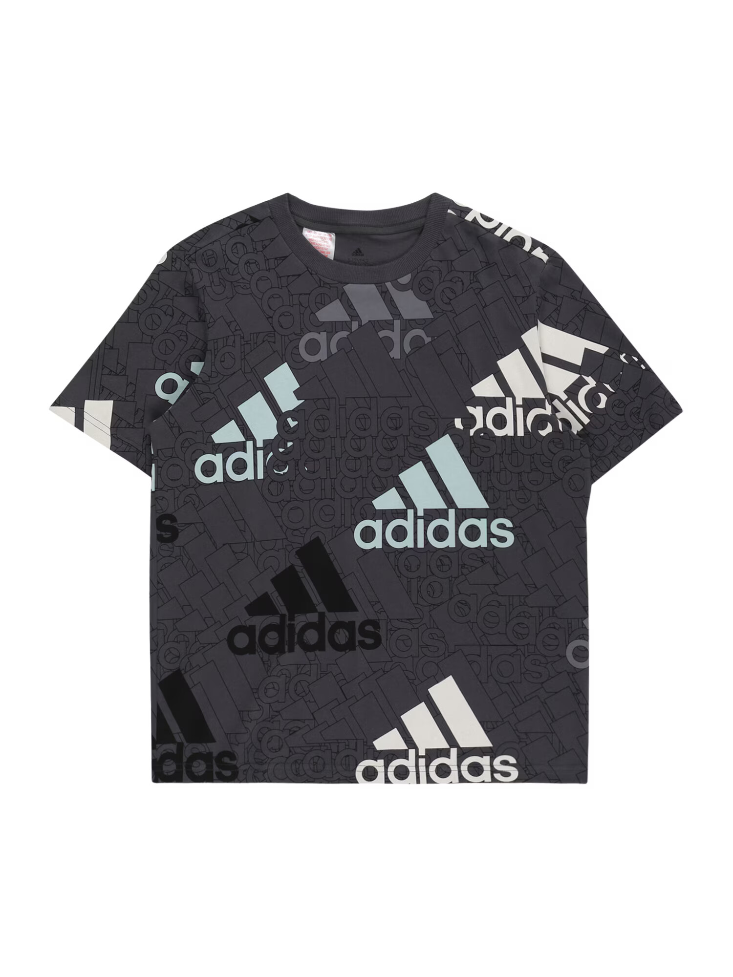 ADIDAS SPORTSWEAR Λειτουργικό μπλουζάκι μπλε / γκρι / μαύρο / λευκό - Pepit.gr