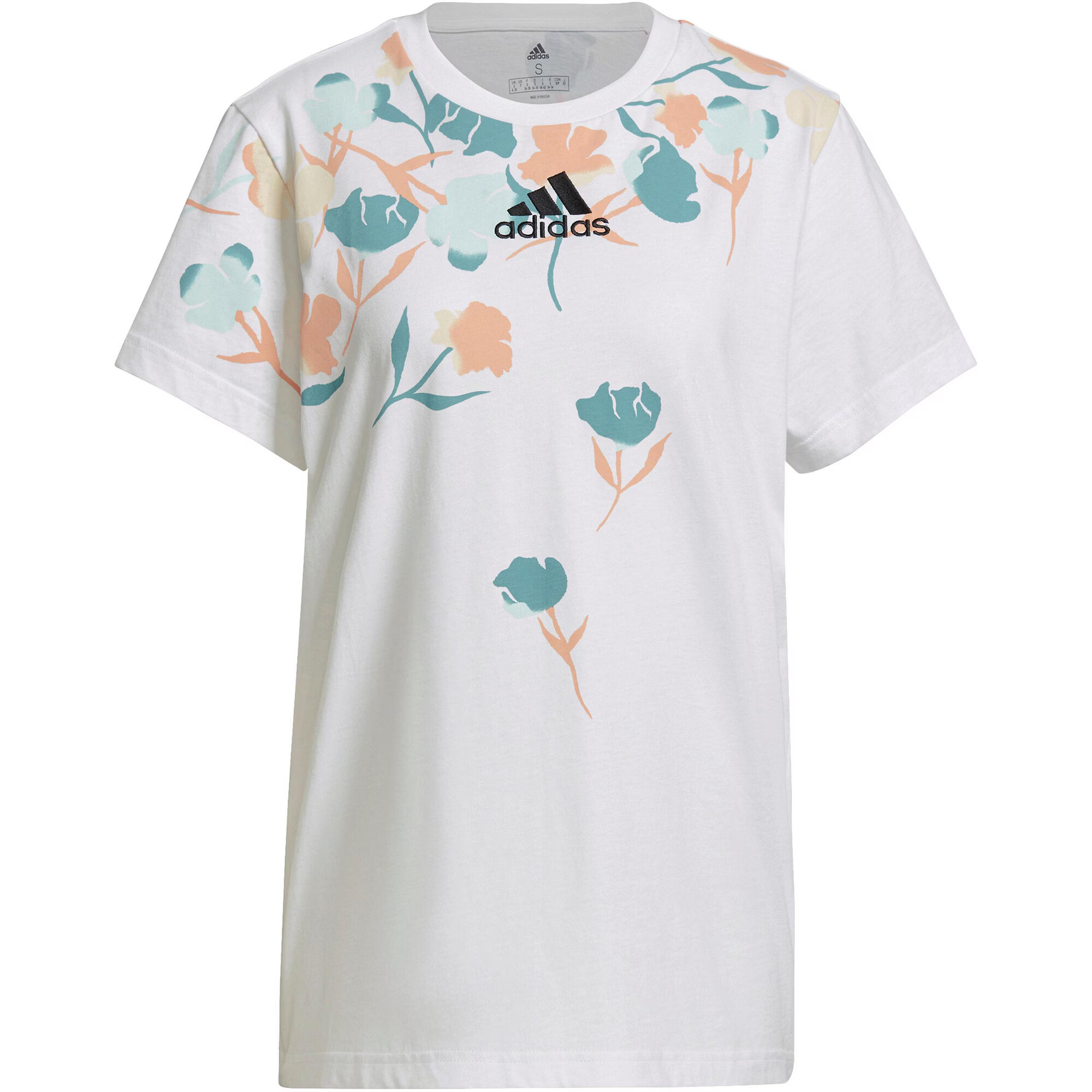 ADIDAS SPORTSWEAR Λειτουργικό μπλουζάκι μπλε παστέλ / πράσινο παστέλ / βερικοκί / λευκό - Pepit.gr