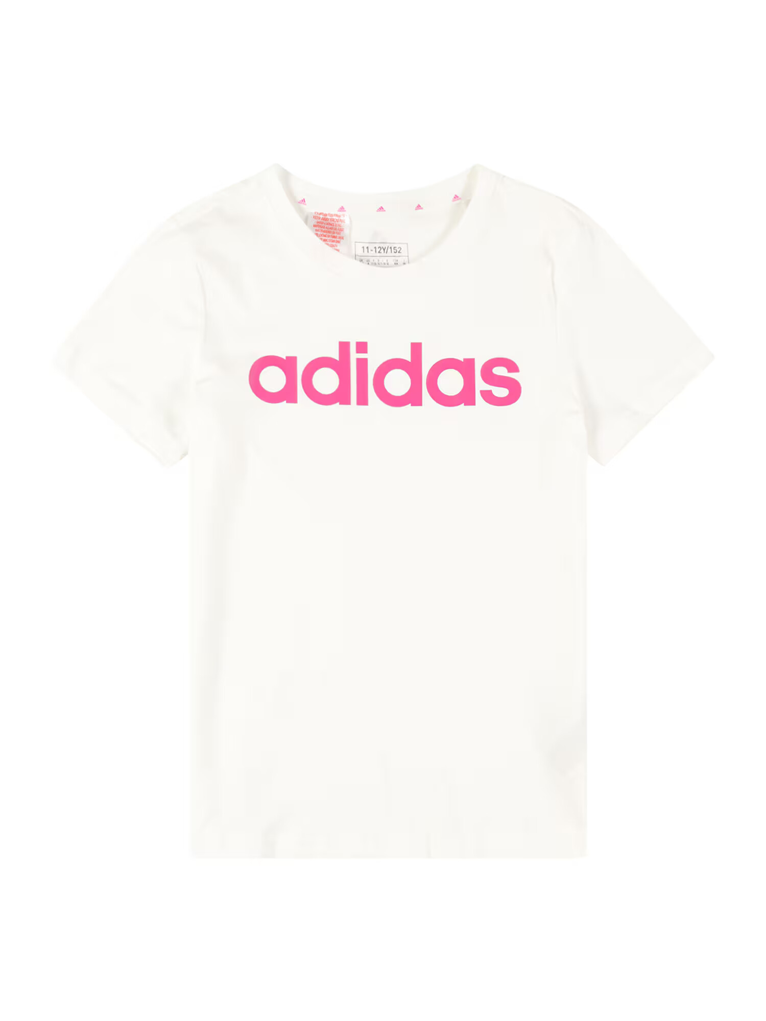 ADIDAS SPORTSWEAR Λειτουργικό μπλουζάκι 'Essentials Linear Logo Fit' φούξια / λευκό - Pepit.gr