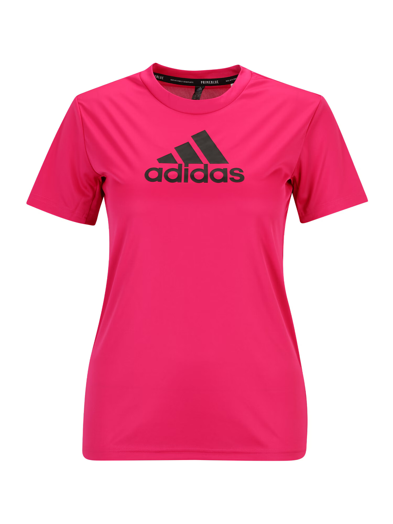 ADIDAS SPORTSWEAR Λειτουργικό μπλουζάκι ροζ / μαύρο - Pepit.gr