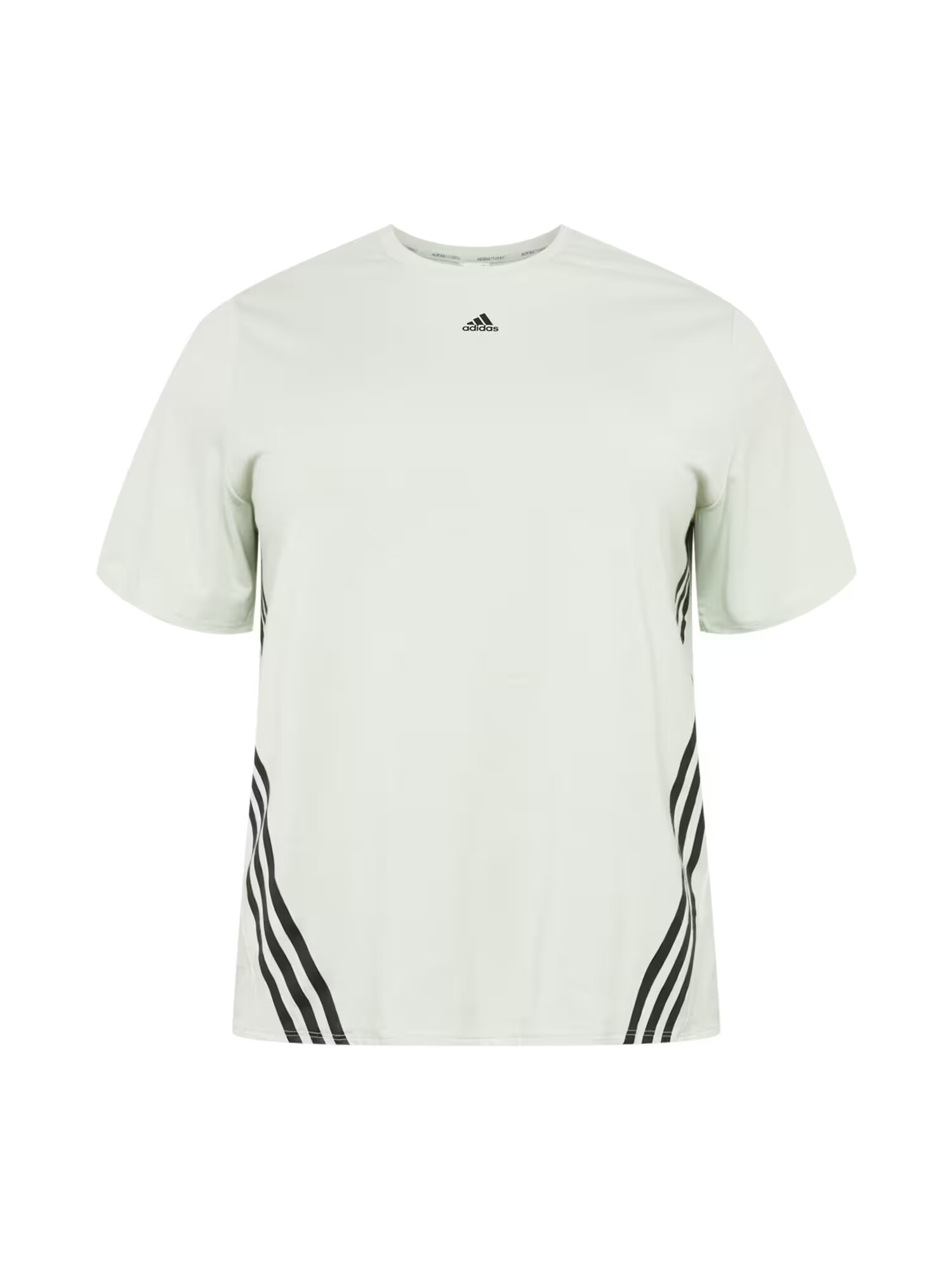 ADIDAS SPORTSWEAR Λειτουργικό μπλουζάκι 'Train Icons 3-Stripes ' ανοικτό γκρι / μαύρο - Pepit.gr