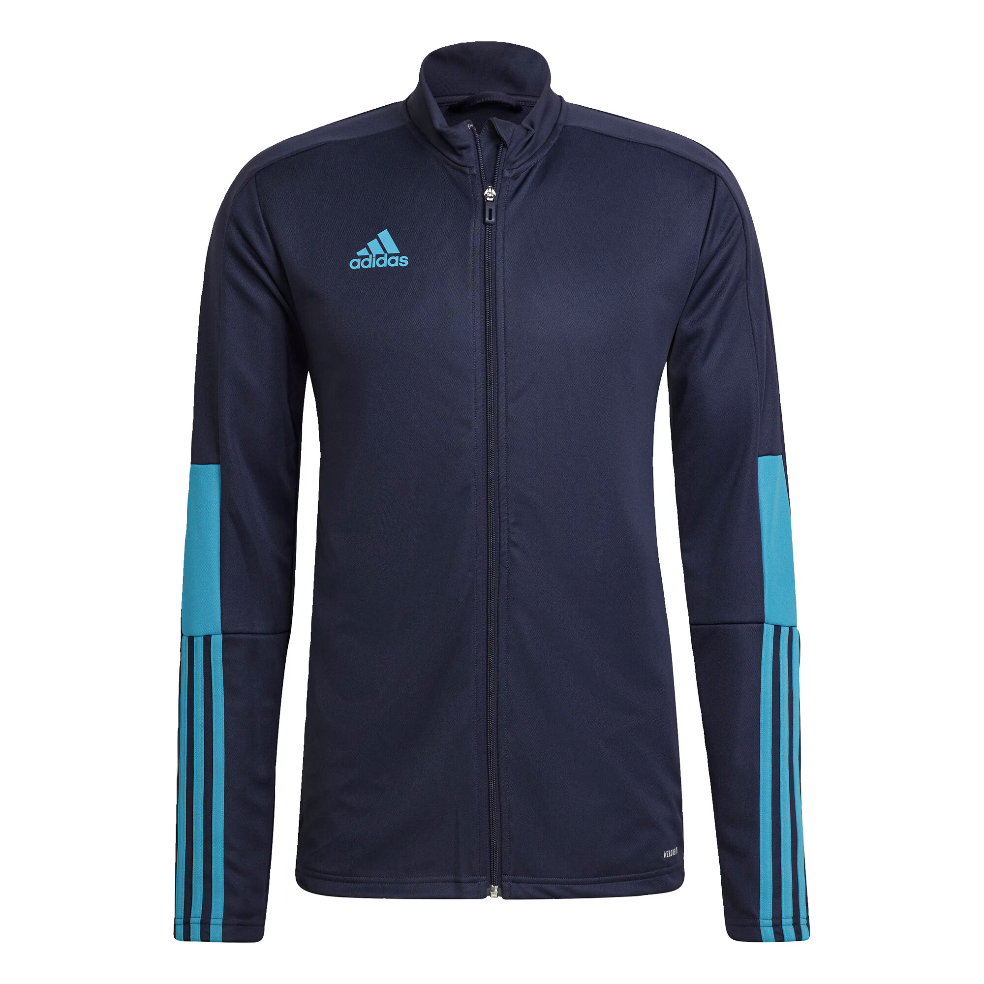 ADIDAS SPORTSWEAR Μπουφάν άσκησης 'Tiro' μπλε νύχτας / μπλε κυανό / λευκό - Pepit.gr