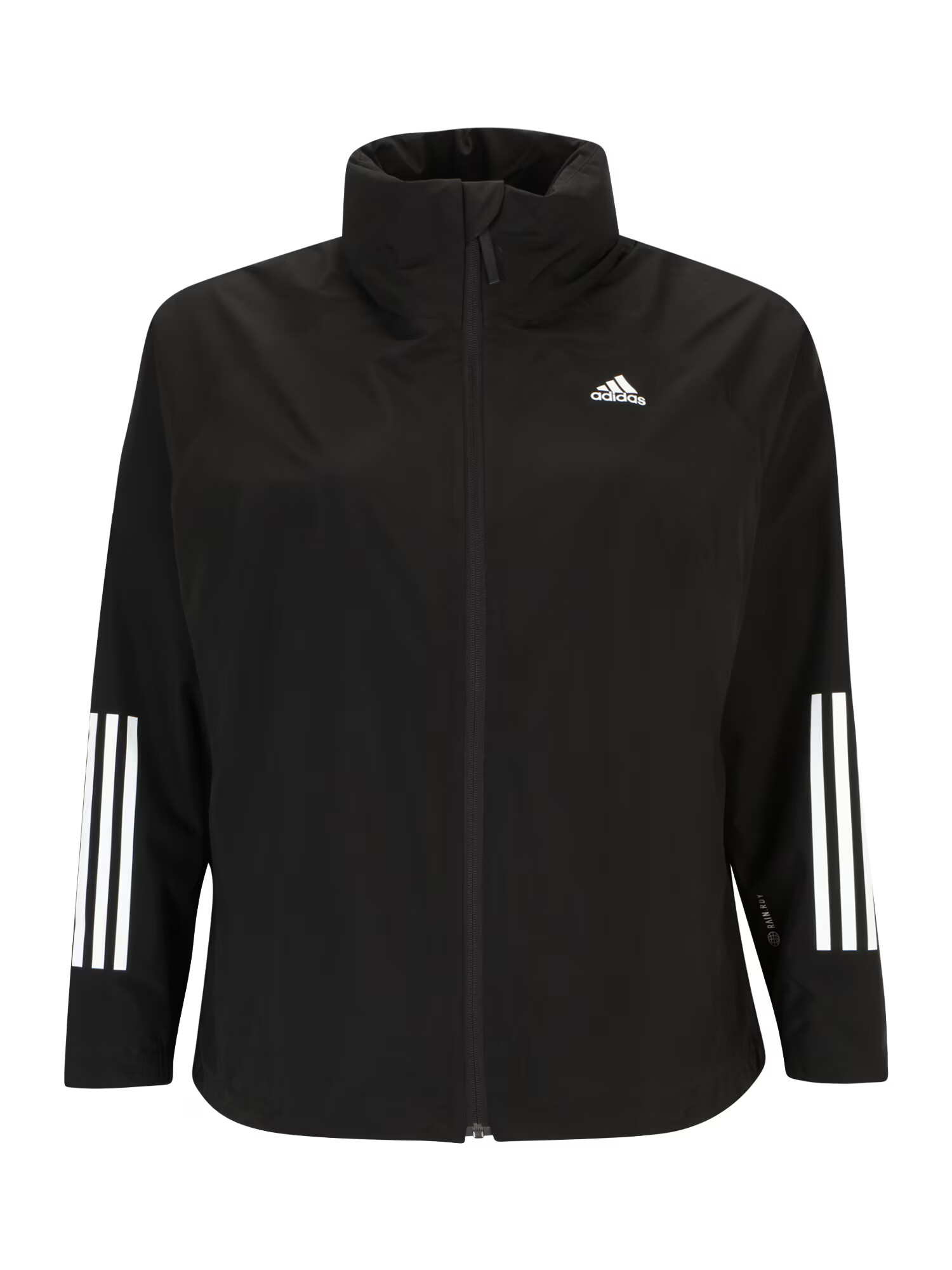 ADIDAS SPORTSWEAR Μπουφάν πεζοπορίας 'Bsc 3-Stripes Rain.Rdy ' μαύρο / λευκό - Pepit.gr