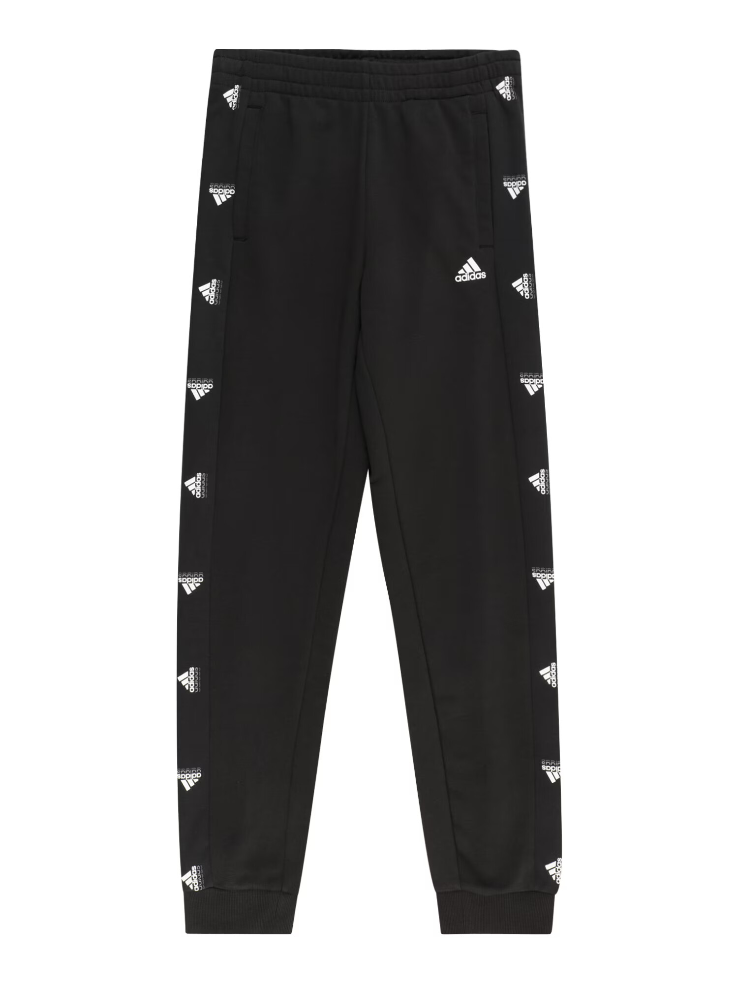 ADIDAS SPORTSWEAR Παντελόνι φόρμας 'Brand Love Side Insert Print' μαύρο / λευκό - Pepit.gr