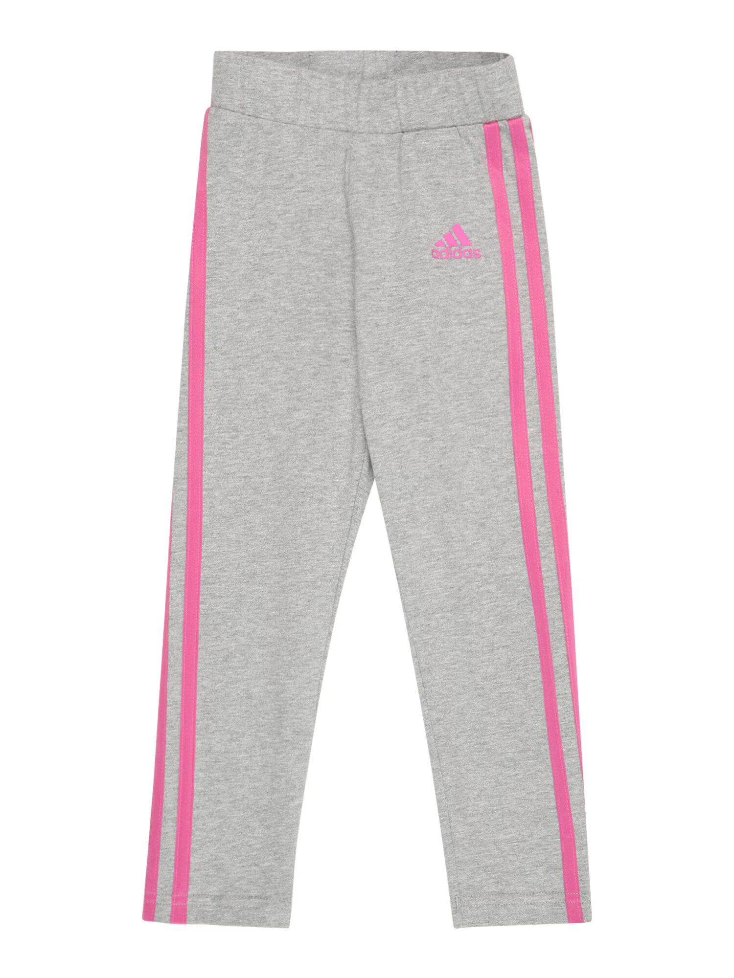 ADIDAS SPORTSWEAR Παντελόνι φόρμας 'Essentials 3-Stripes' γκρι μελανζέ / φούξια - Pepit.gr