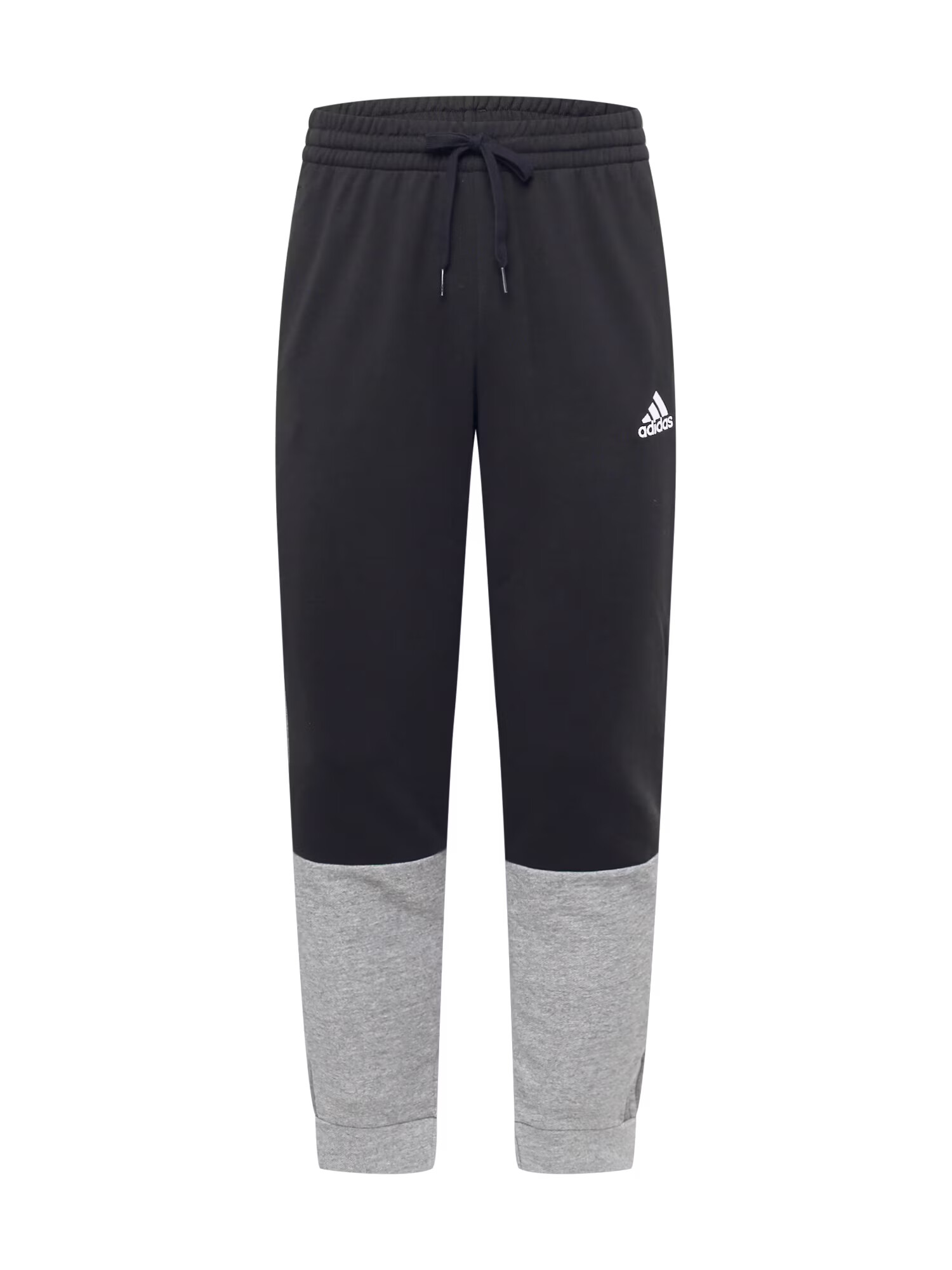 ADIDAS SPORTSWEAR Παντελόνι φόρμας 'Essentials Mélange French Terry' γκρι / μαύρο / λευκό - Pepit.gr