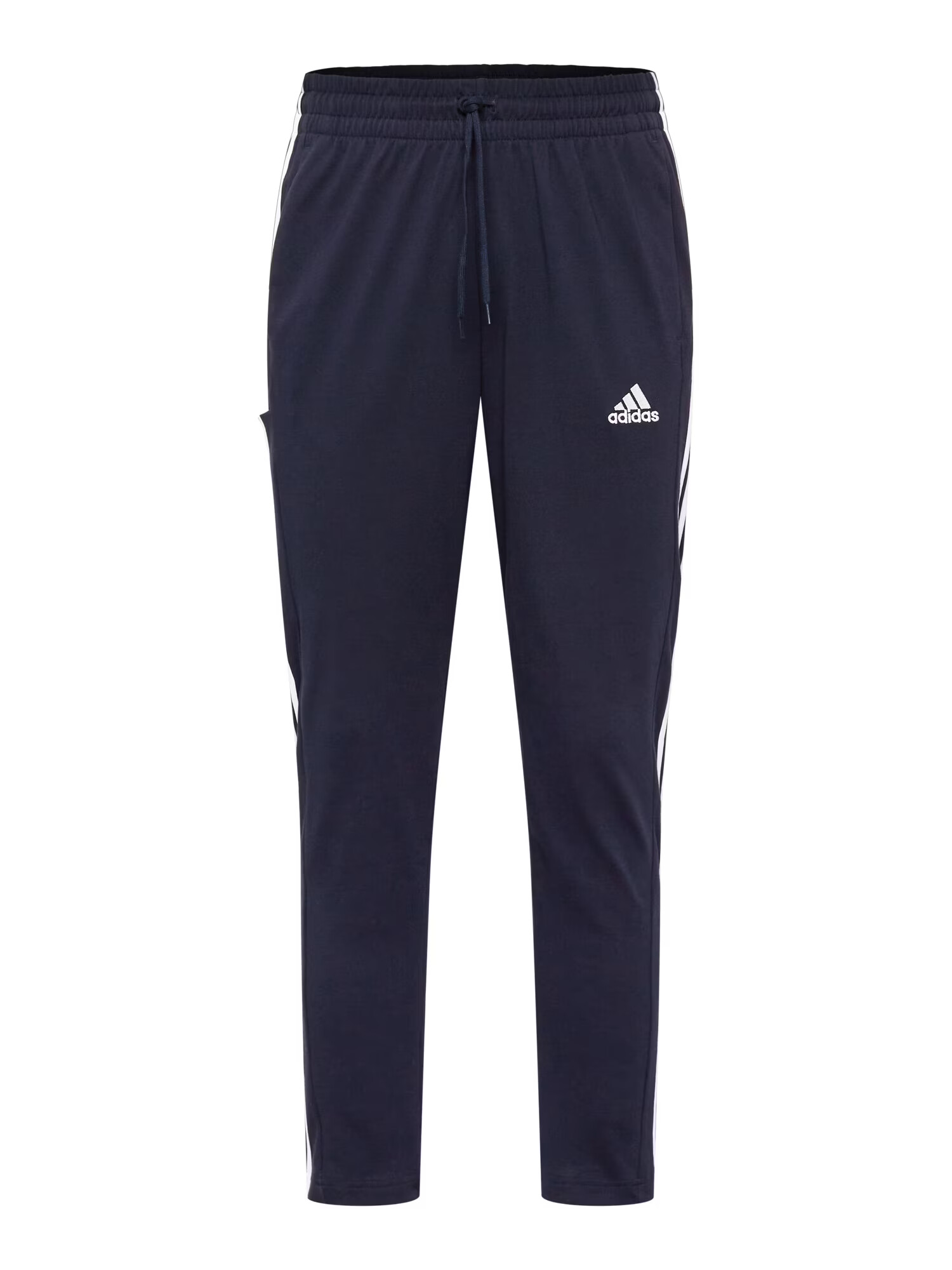 ADIDAS SPORTSWEAR Παντελόνι φόρμας 'Essentials Tapered Open Hem 3-Stripes' σκούρο μπλε / λευκό - Pepit.gr