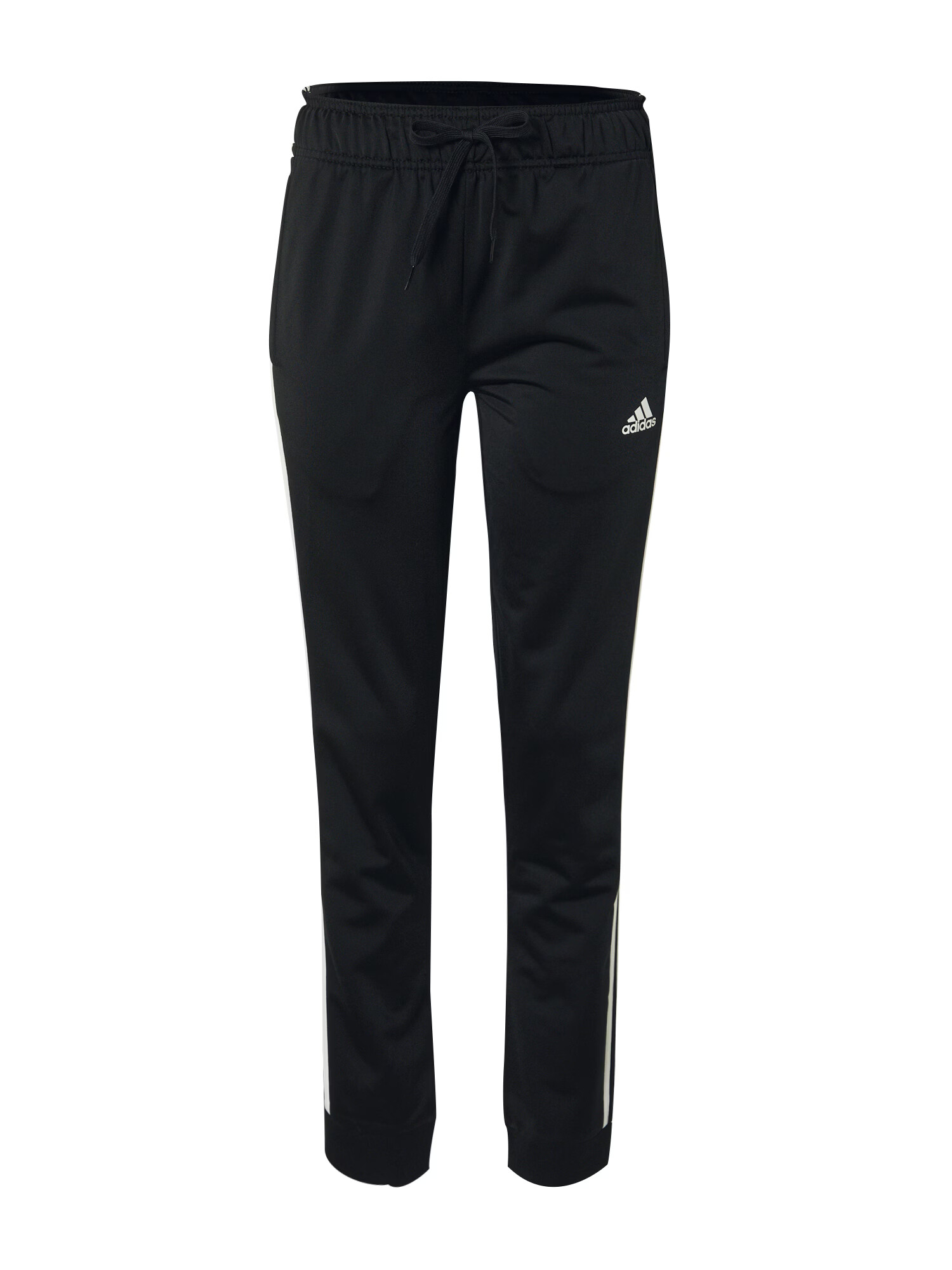 ADIDAS SPORTSWEAR Παντελόνι φόρμας 'Primegreen Essentials Warm-Up Tapered 3-Stripes' μαύρο / λευκό - Pepit.gr