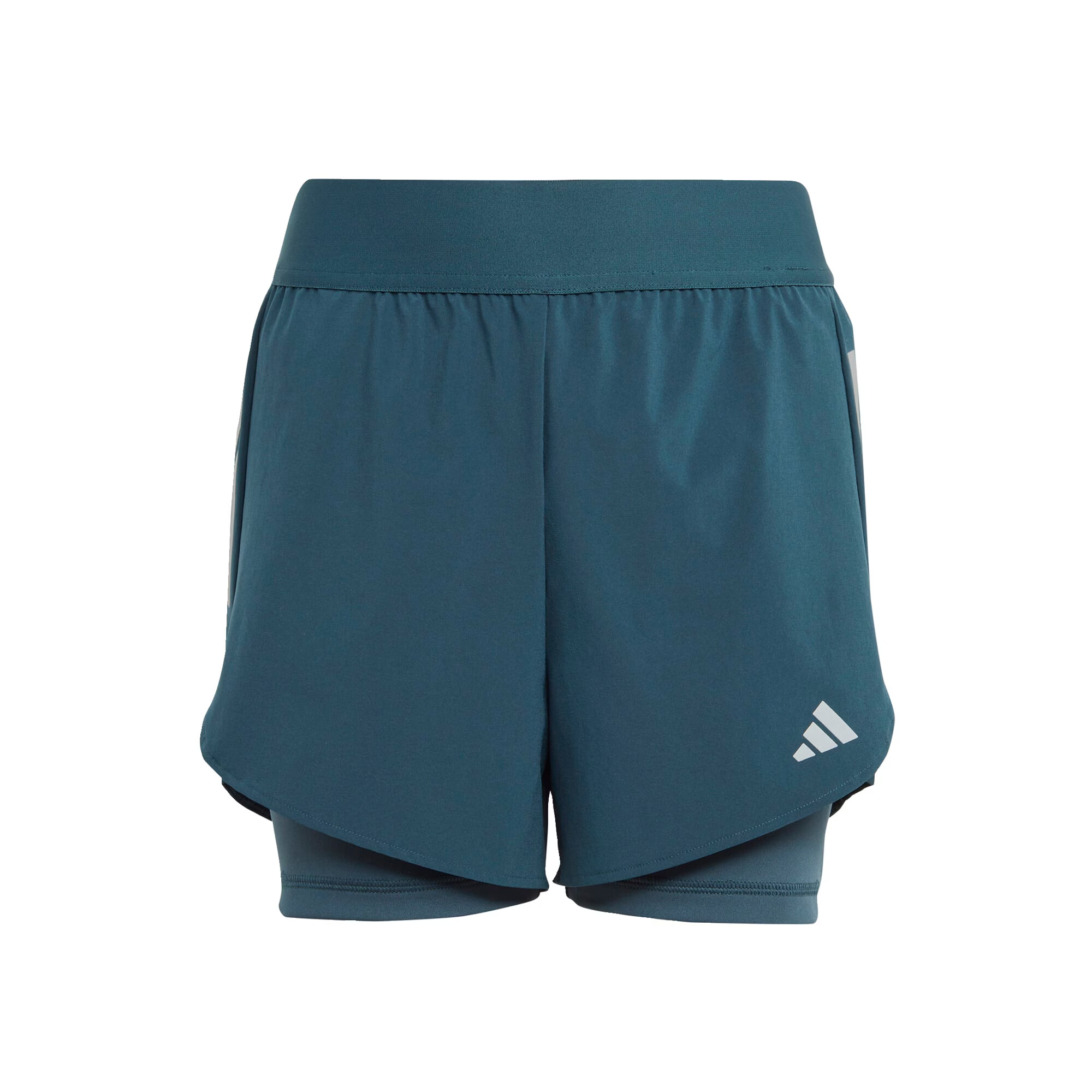 ADIDAS SPORTSWEAR Παντελόνι φόρμας 'Two-In-One Aeroready ' πετρόλ / λευκό - Pepit.gr