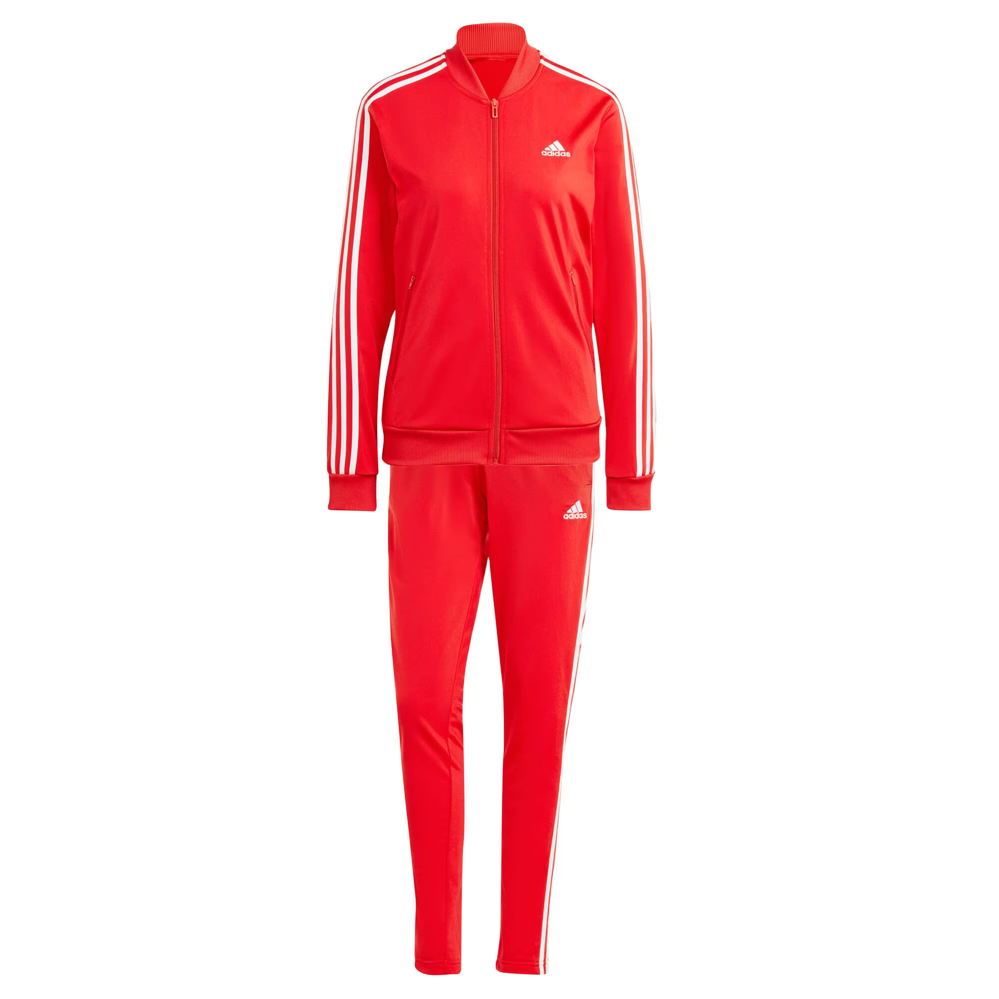 ADIDAS SPORTSWEAR Φόρμα 'Essentials' κόκκινο / λευκό - Pepit.gr