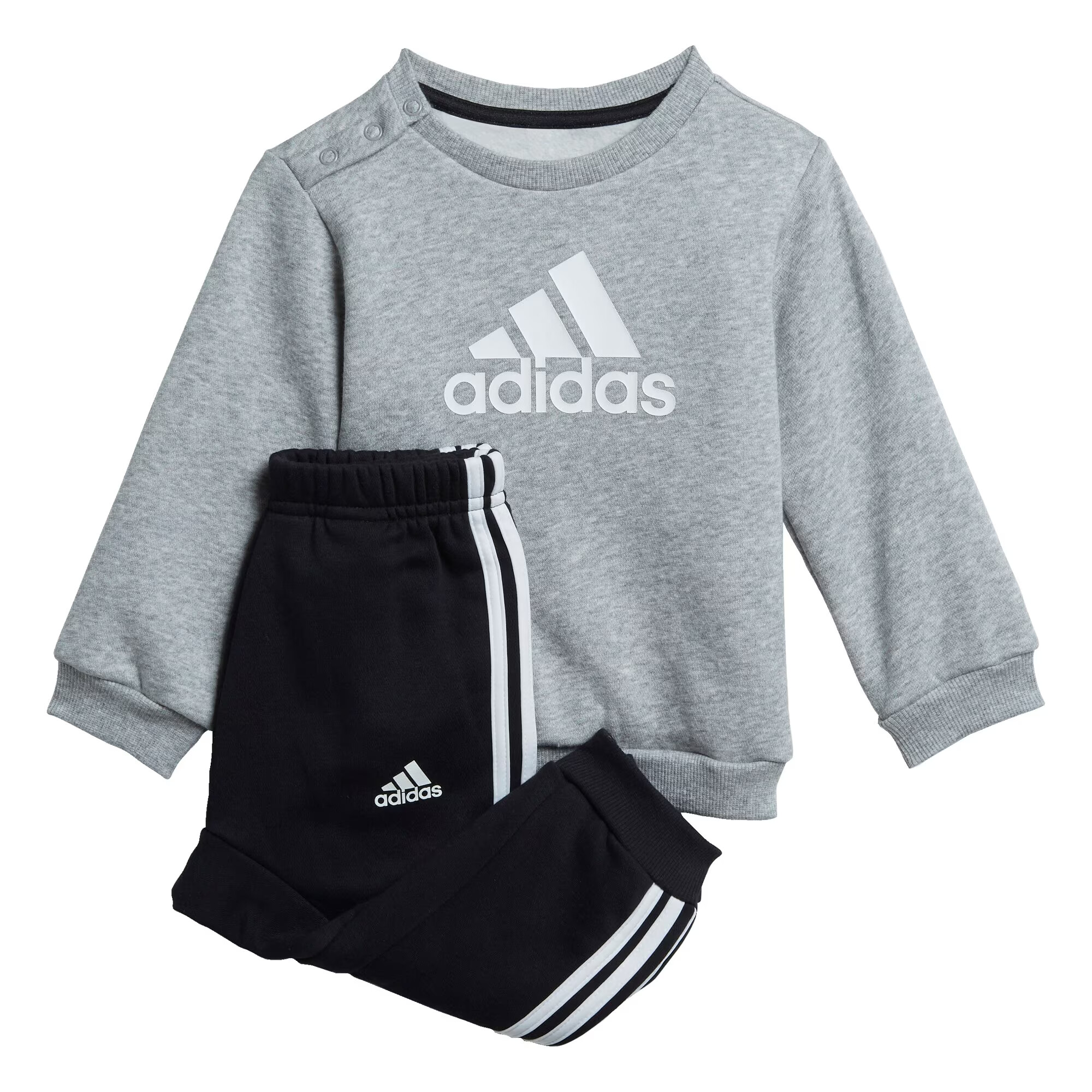 ADIDAS SPORTSWEAR Φόρμα 'Bagde of Sport' γκρι / μαύρο / λευκό - Pepit.gr