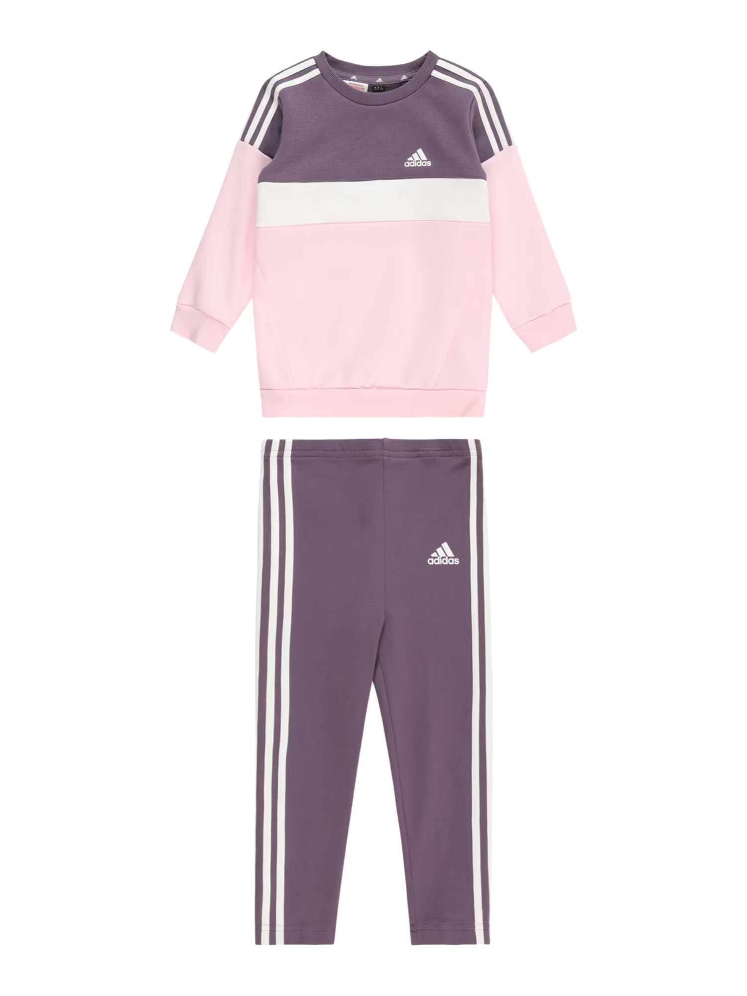 ADIDAS SPORTSWEAR Φόρμα 'Tiberio' σκούρο λιλά / ρόδινο / λευκό - Pepit.gr