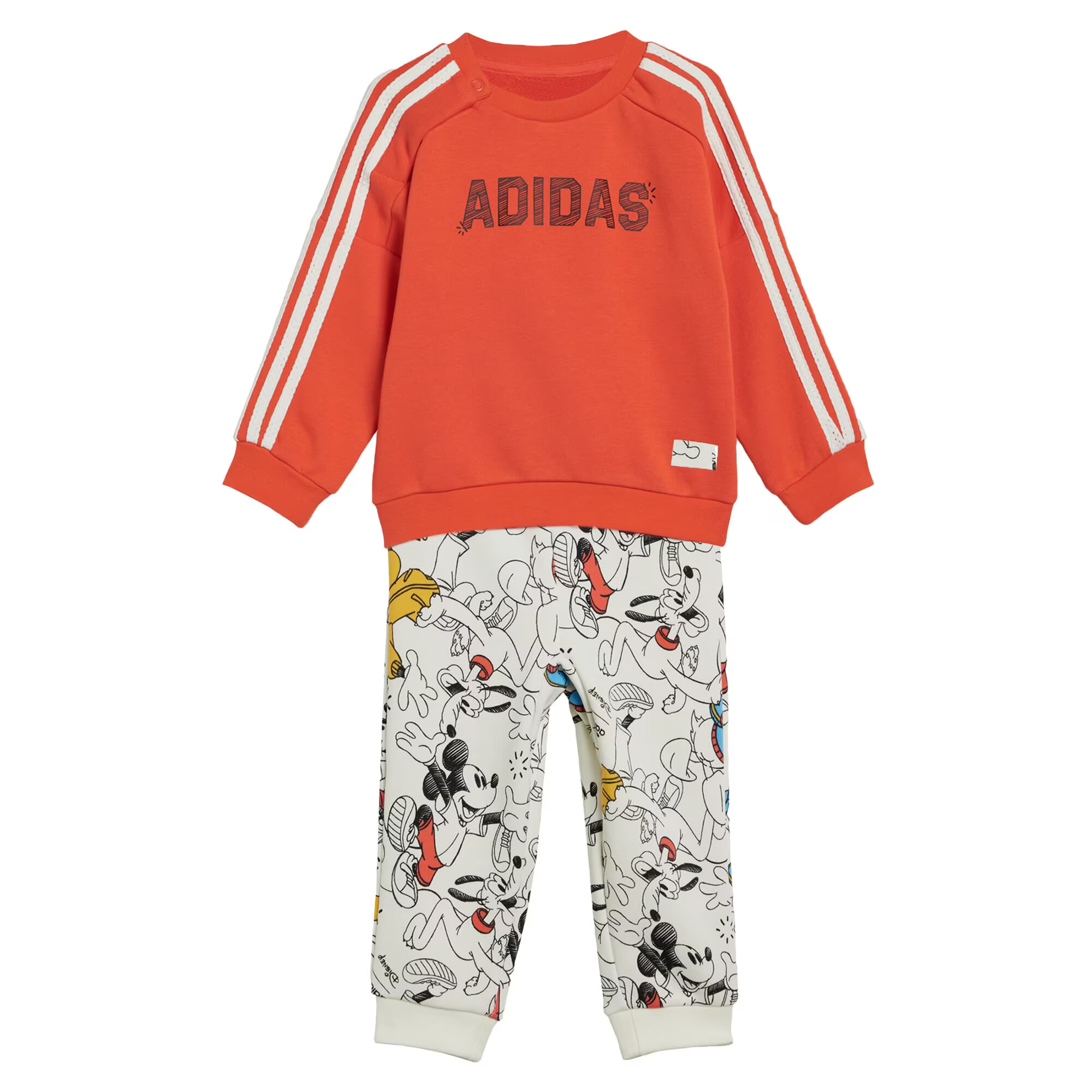 ADIDAS SPORTSWEAR Φόρμα τρεξίματος 'Adidas x Disney Mickey Mouse' χρυσοκίτρινο / σκούρο πορτοκαλί / μαύρο / λευκό - Pepit.gr