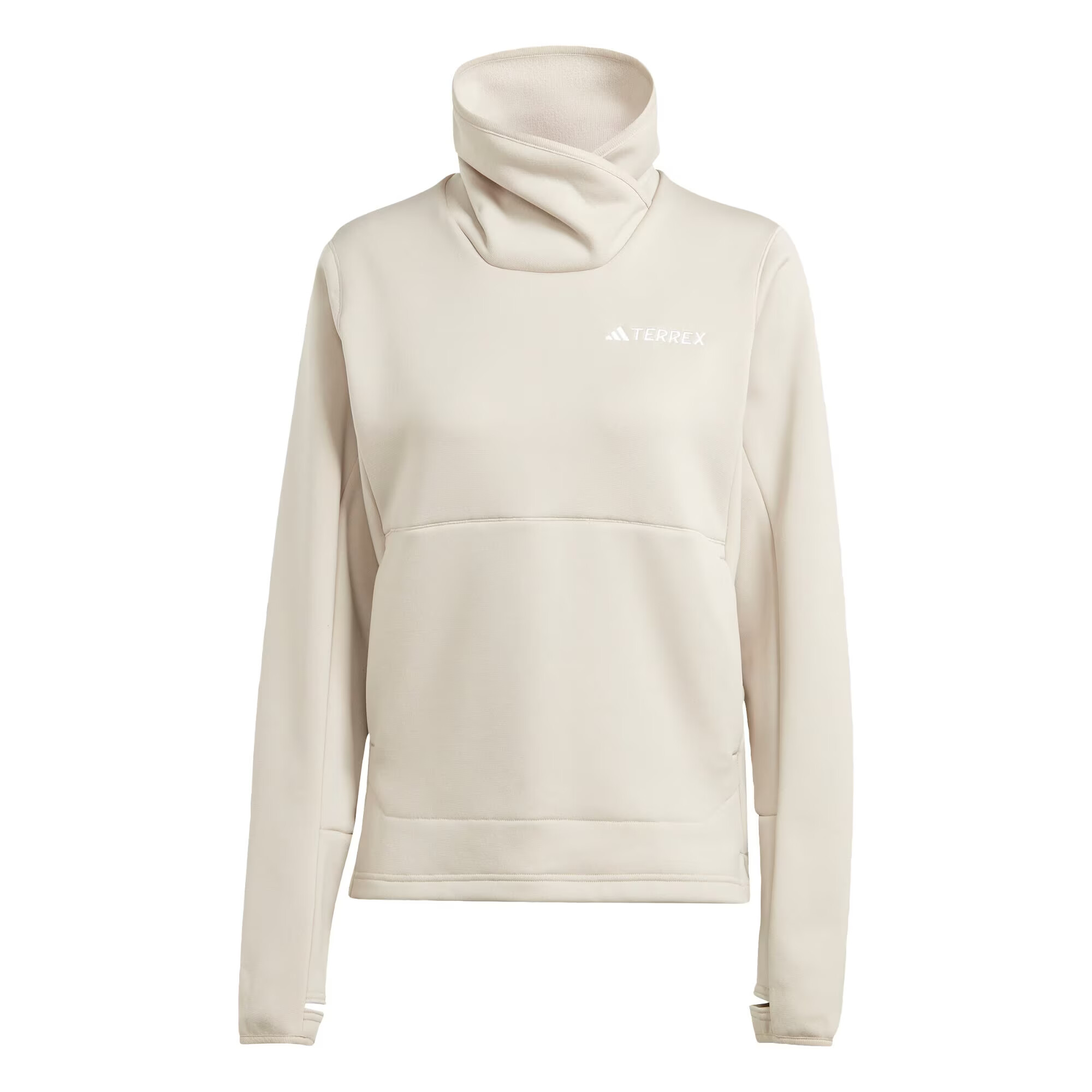 ADIDAS TERREX Αθλητική μπλούζα φούτερ 'Xperior Medium Fleece' μπεζ - Pepit.gr