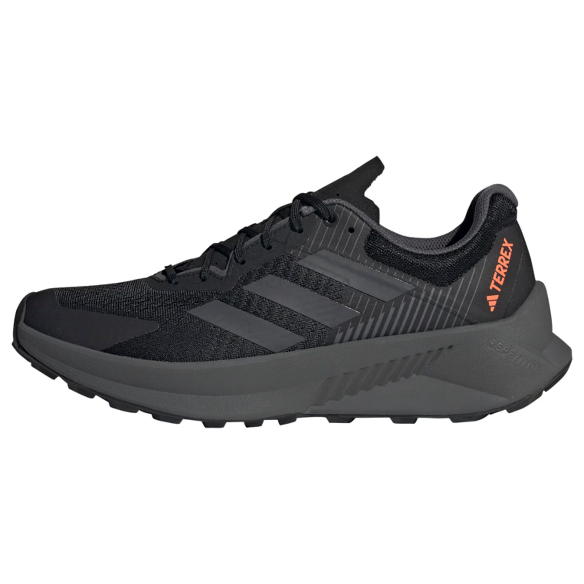 ADIDAS TERREX Παπούτσι για τρέξιμο 'Soulstride Flow' ανθρακί / πορτοκαλί / μαύρο - Pepit.gr