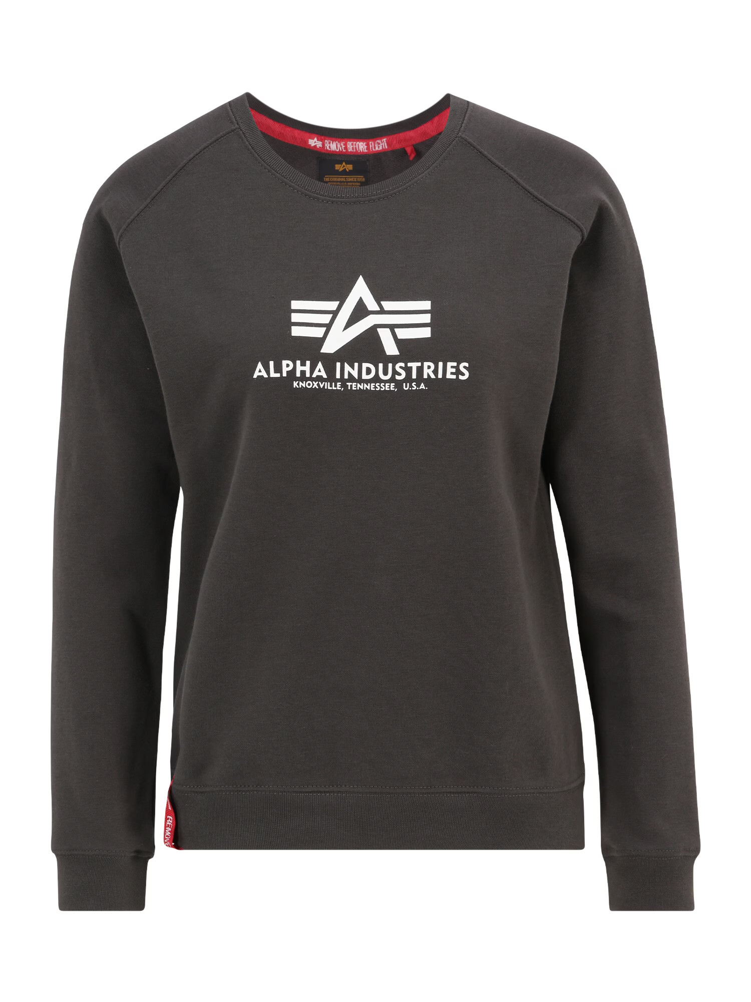 ALPHA INDUSTRIES Μπλούζα φούτερ χακί / κόκκινο / λευκό - Pepit.gr