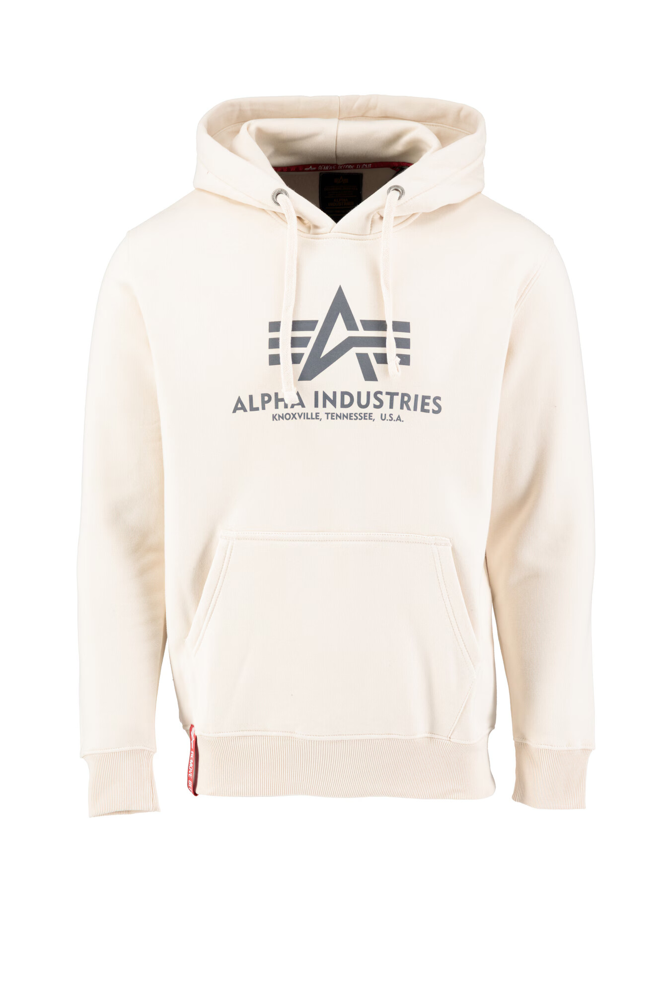 ALPHA INDUSTRIES Μπλούζα φούτερ κρεμ / σκούρο γκρι - Pepit.gr