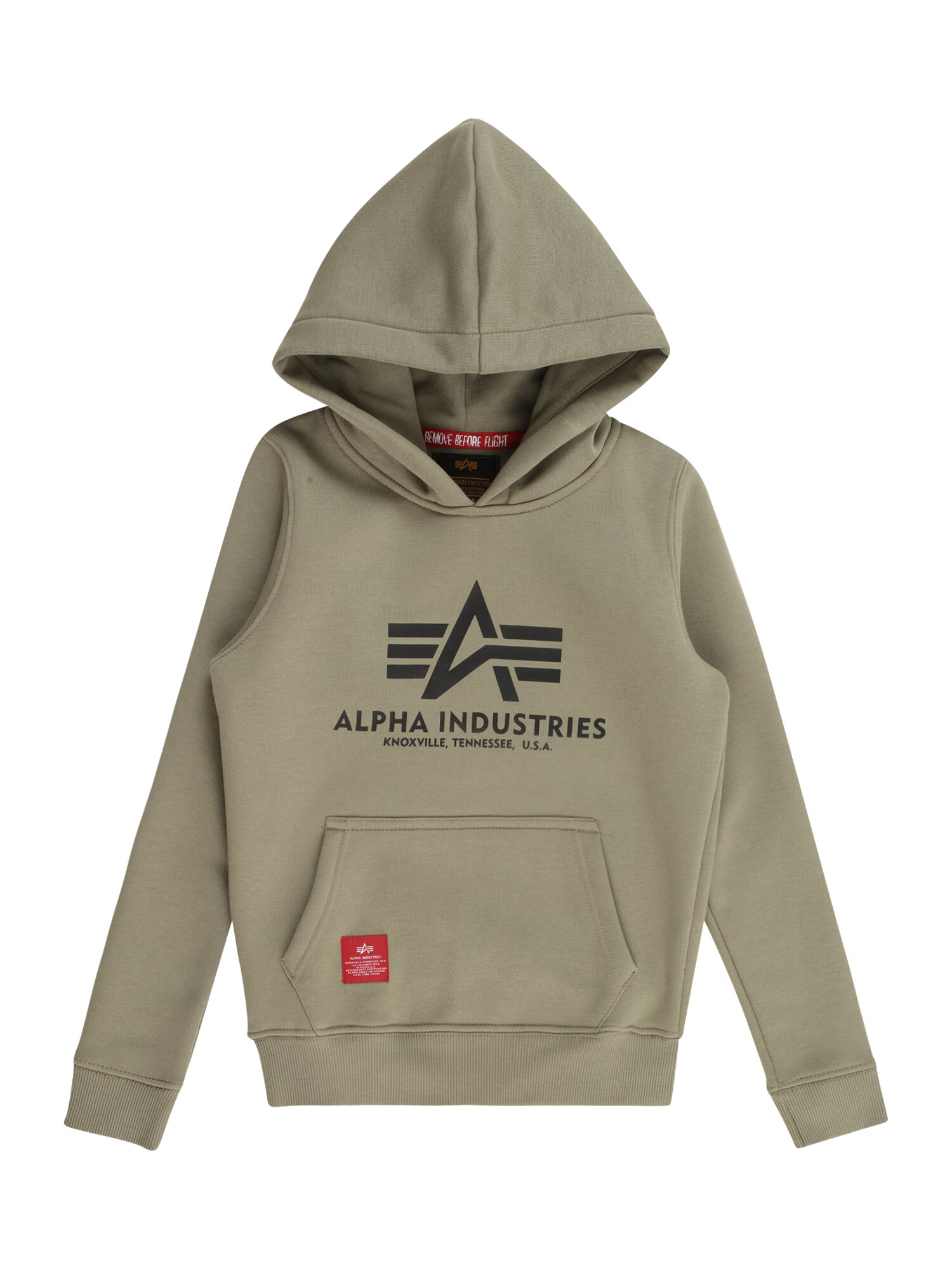 ALPHA INDUSTRIES Μπλούζα φούτερ λαδί / μαύρο - Pepit.gr