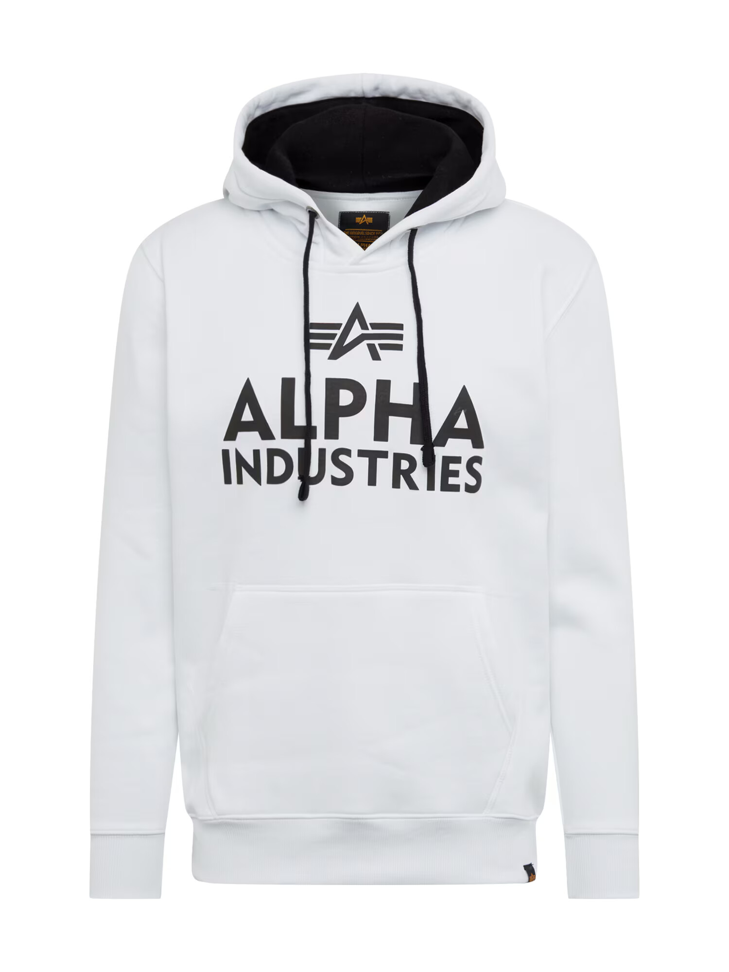 ALPHA INDUSTRIES Μπλούζα φούτερ μαύρο / λευκό - Pepit.gr