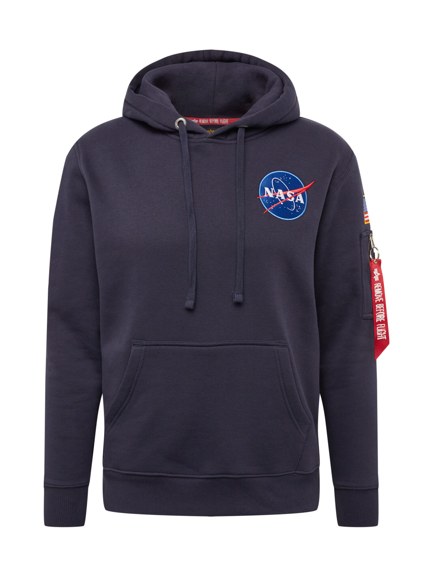 ALPHA INDUSTRIES Μπλούζα φούτερ 'Space Shuttle' μπλε / σκούρο μπλε / κόκκινο / λευκό - Pepit.gr