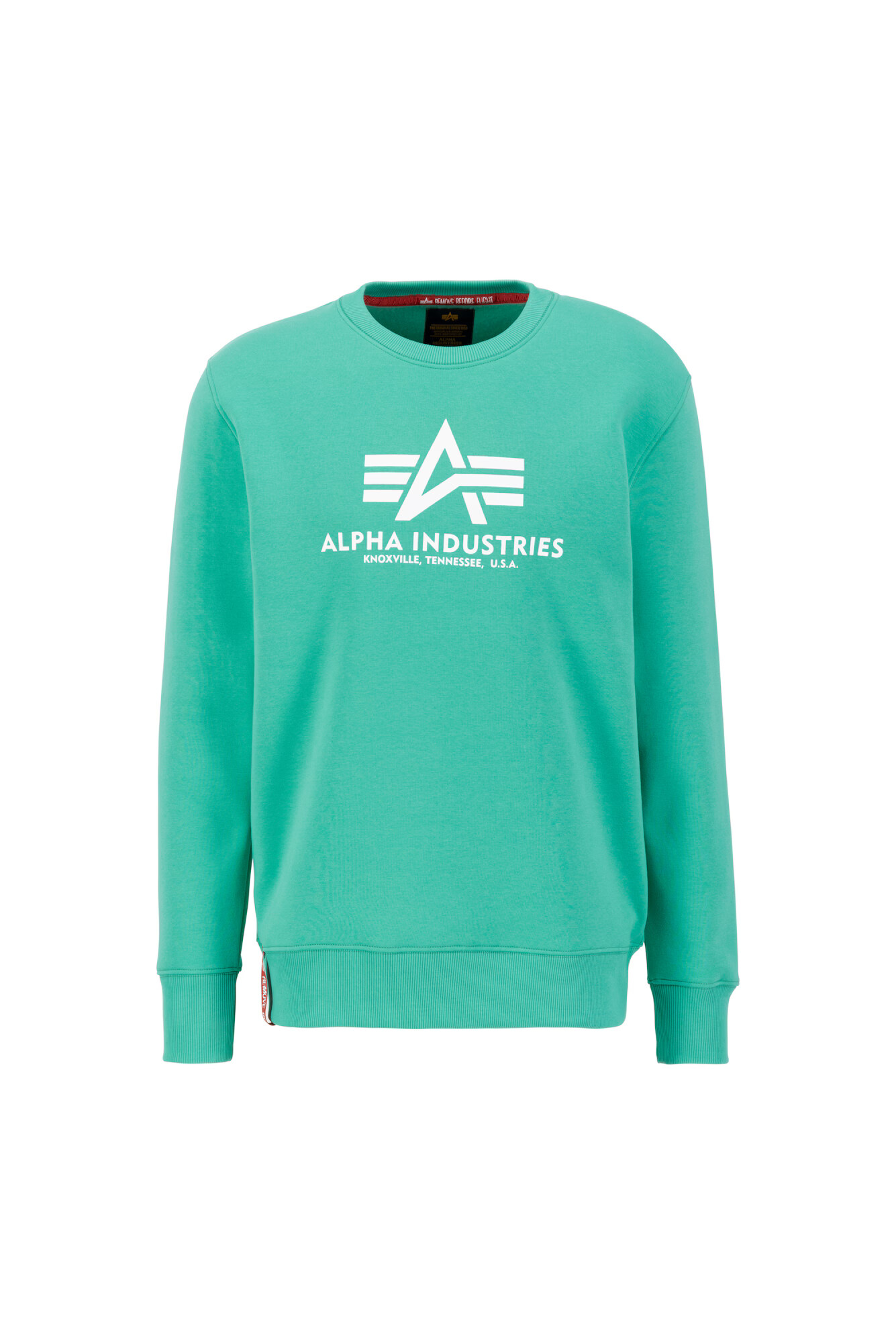 ALPHA INDUSTRIES Μπλούζα φούτερ πράσινο / λευκό - Pepit.gr