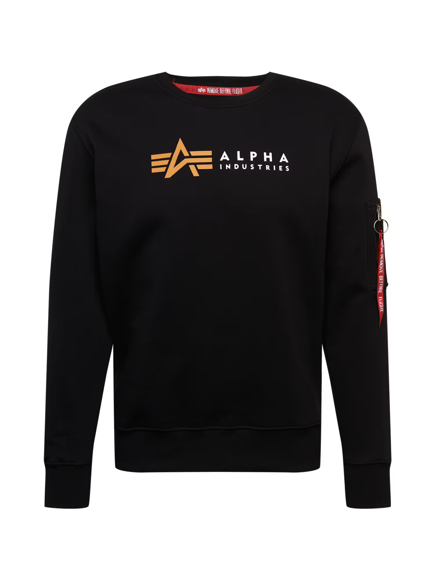 ALPHA INDUSTRIES Μπλούζα φούτερ σαφράν / κόκκινο / μαύρο / λευκό - Pepit.gr