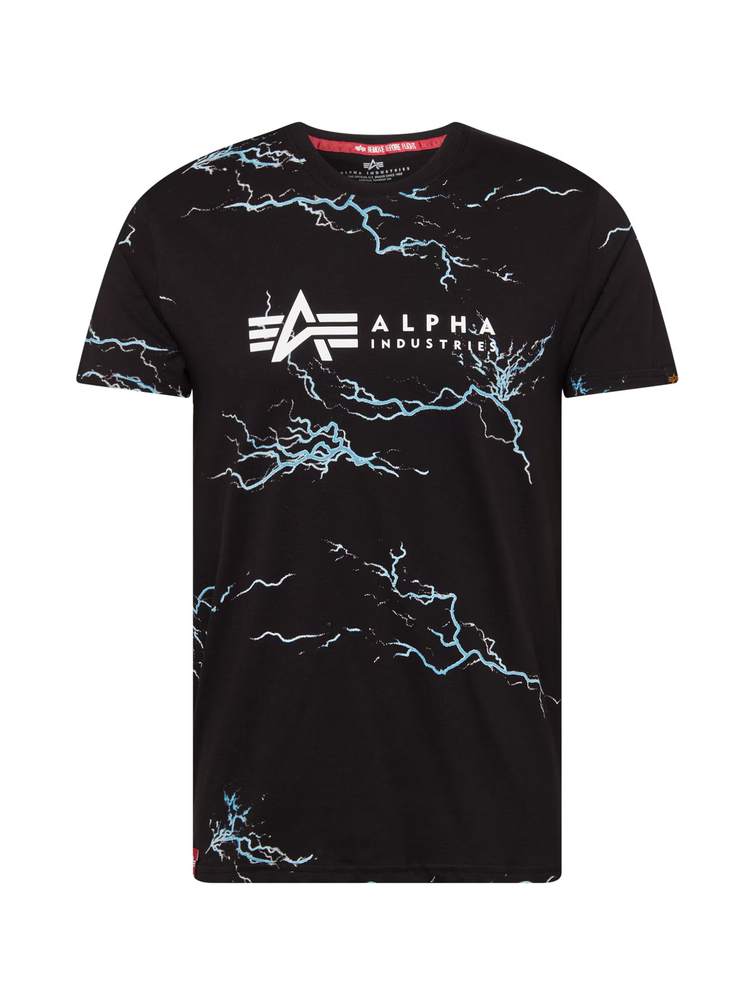 ALPHA INDUSTRIES Μπλουζάκι γαλάζιο / μαύρο / λευκό - Pepit.gr