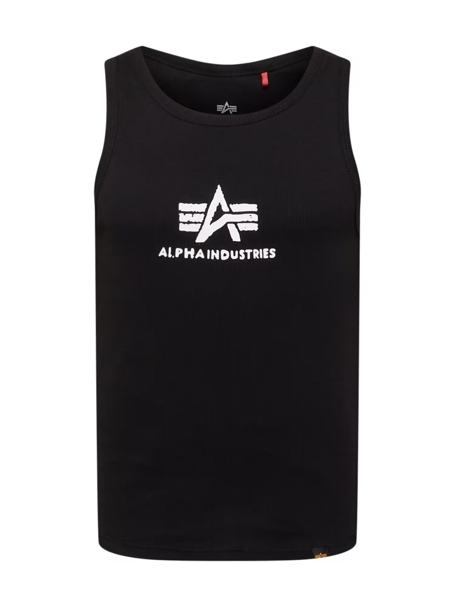 ALPHA INDUSTRIES Μπλουζάκι μαύρο / λευκό - Pepit.gr