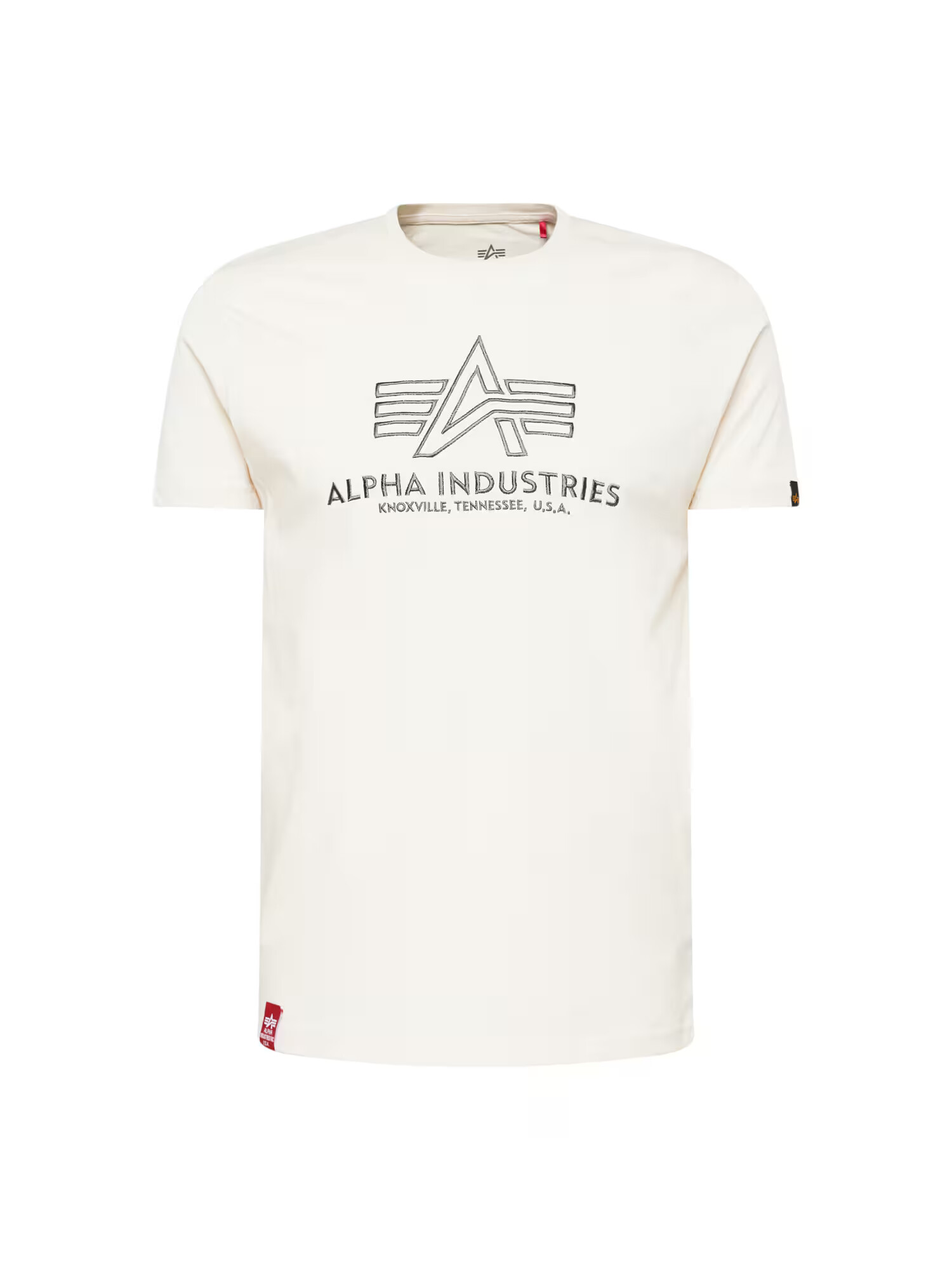 ALPHA INDUSTRIES Μπλουζάκι μπεζ / σκούρο γκρι - Pepit.gr