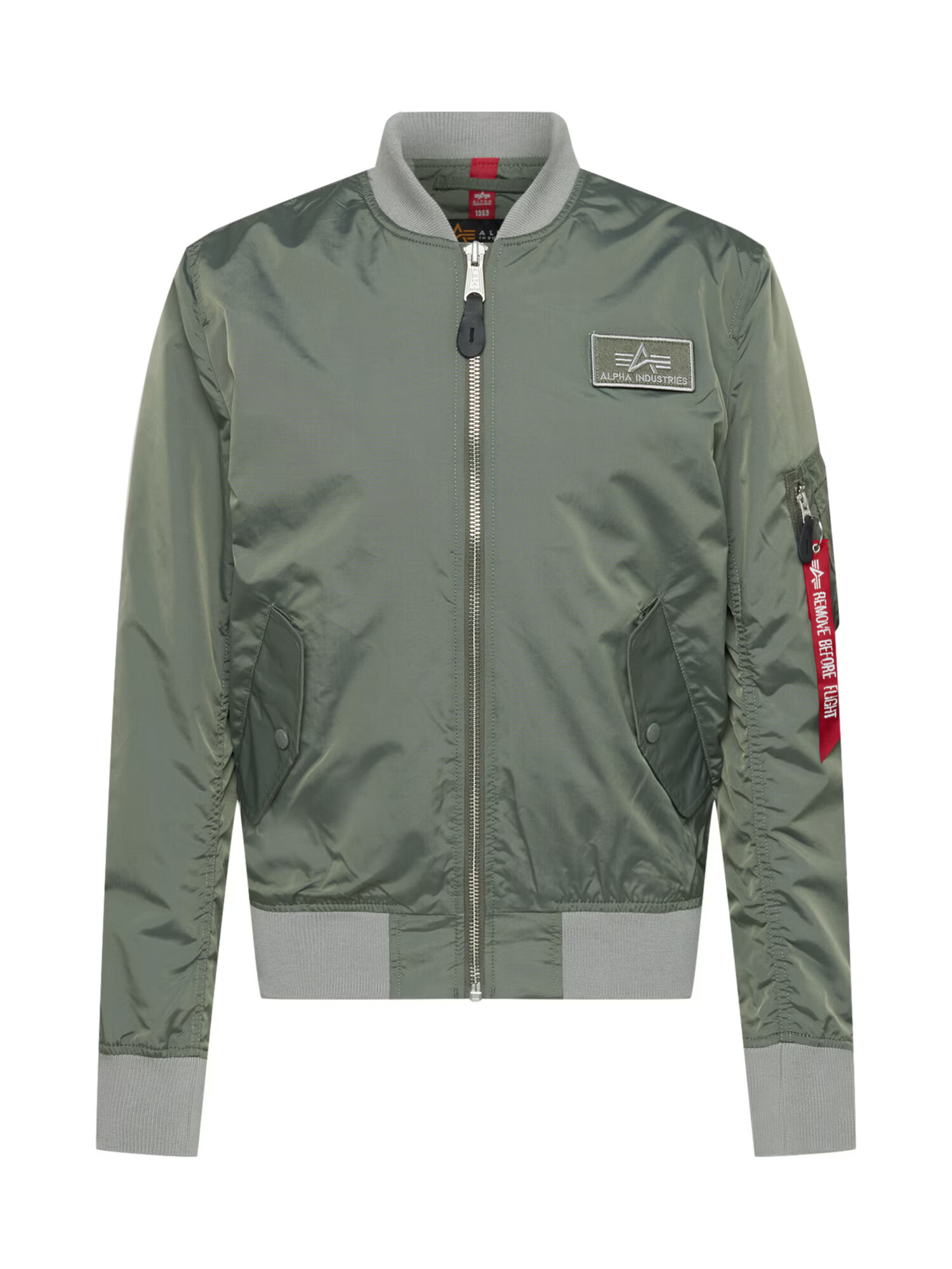 ALPHA INDUSTRIES Φθινοπωρινό και ανοιξιάτικο μπουφάν χακί / κόκκινο / μαύρο - Pepit.gr