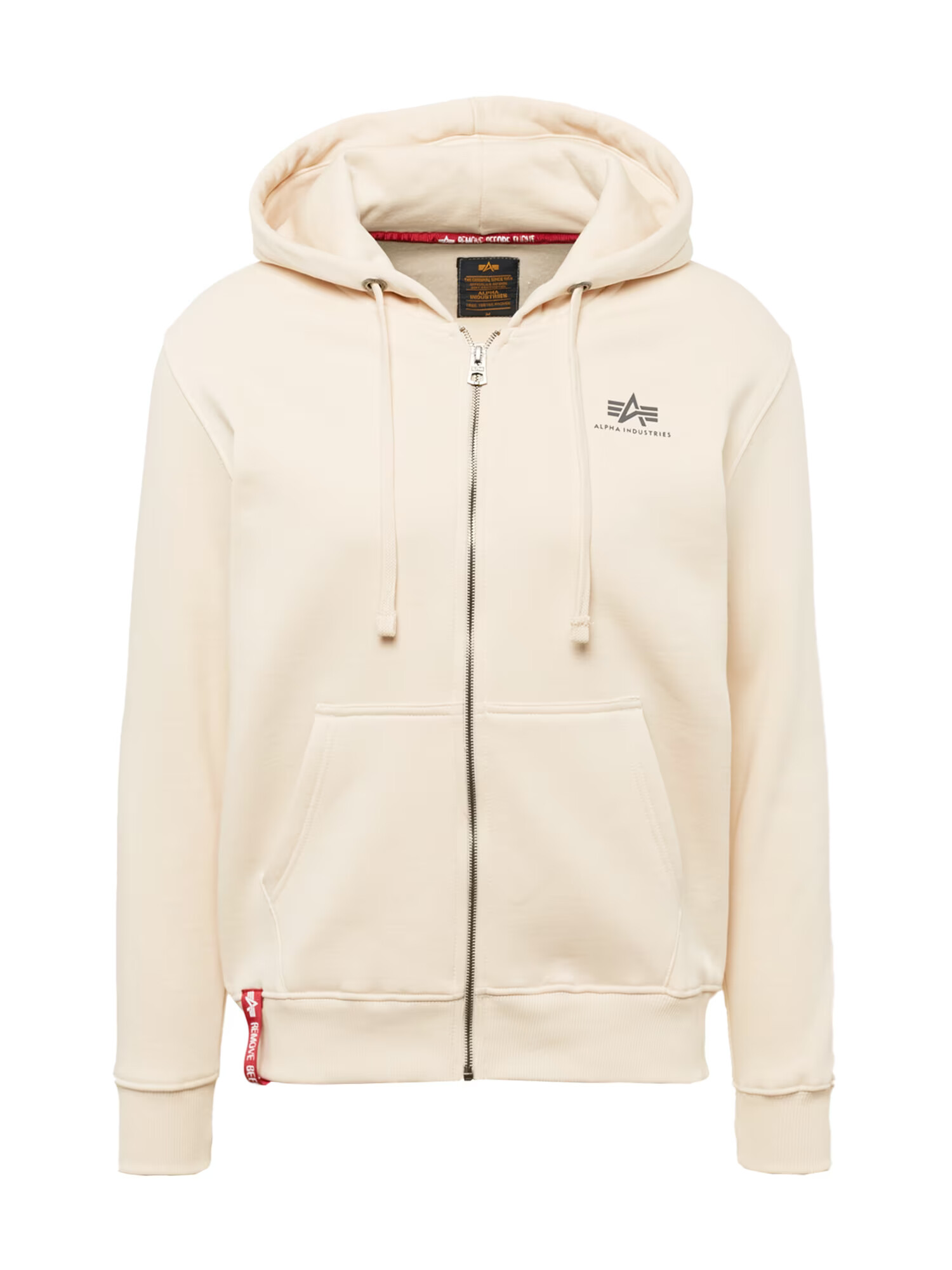 ALPHA INDUSTRIES Ζακέτα φούτερ ανθρακί / κόκκινο / offwhite - Pepit.gr