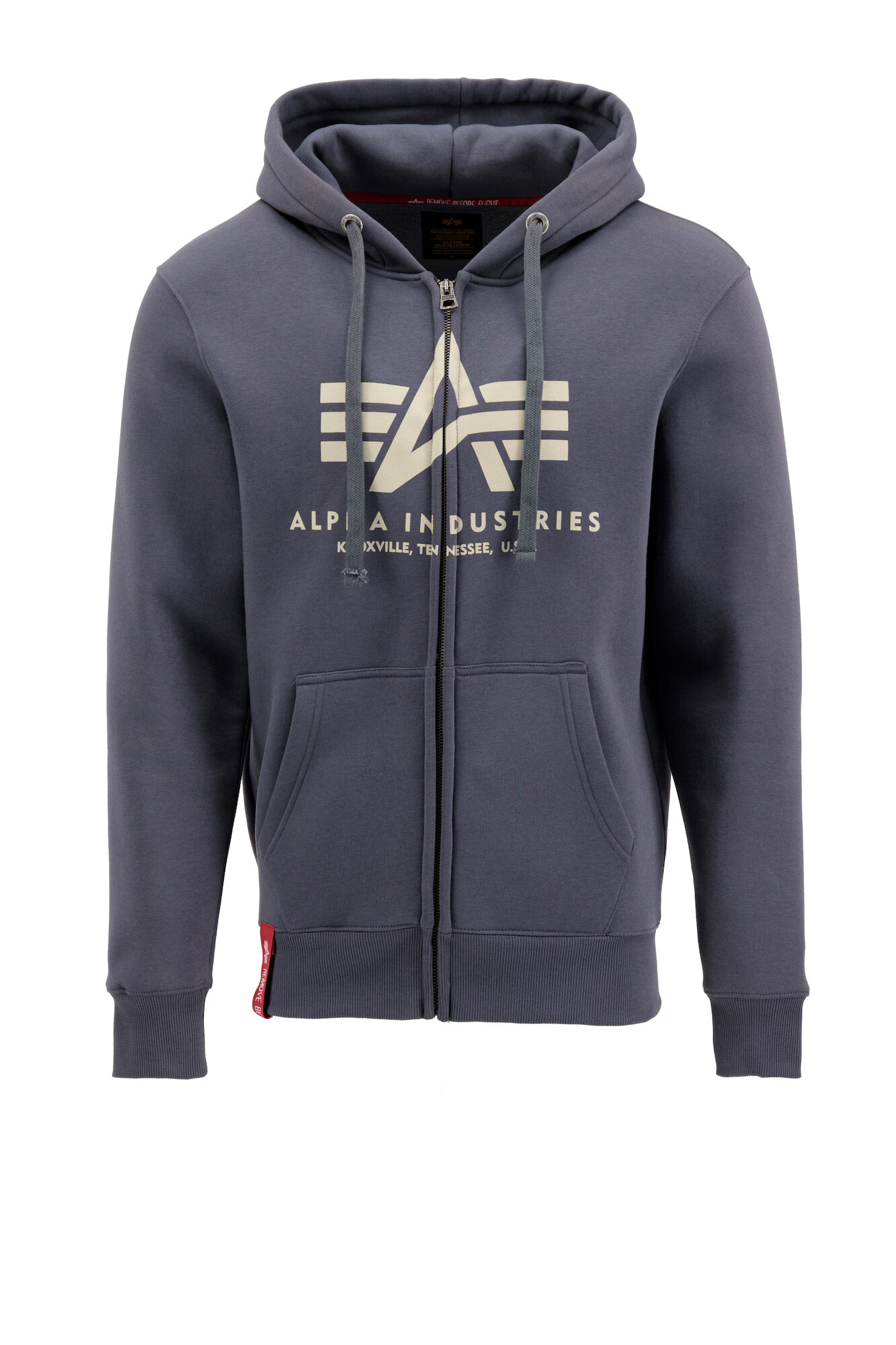 ALPHA INDUSTRIES Ζακέτα φούτερ κρεμ / γκρι - Pepit.gr