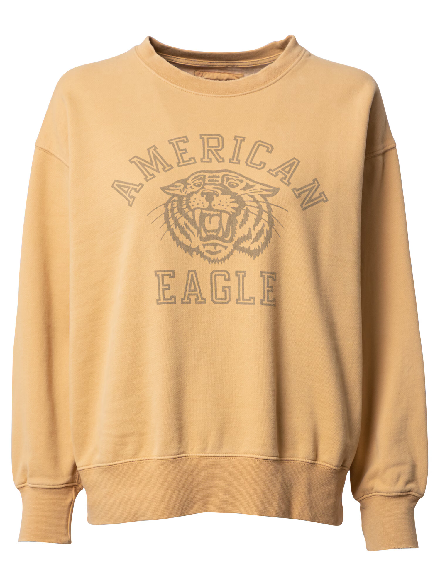 American Eagle Μπλούζα φούτερ μουσταρδί / γκρι - Pepit.gr