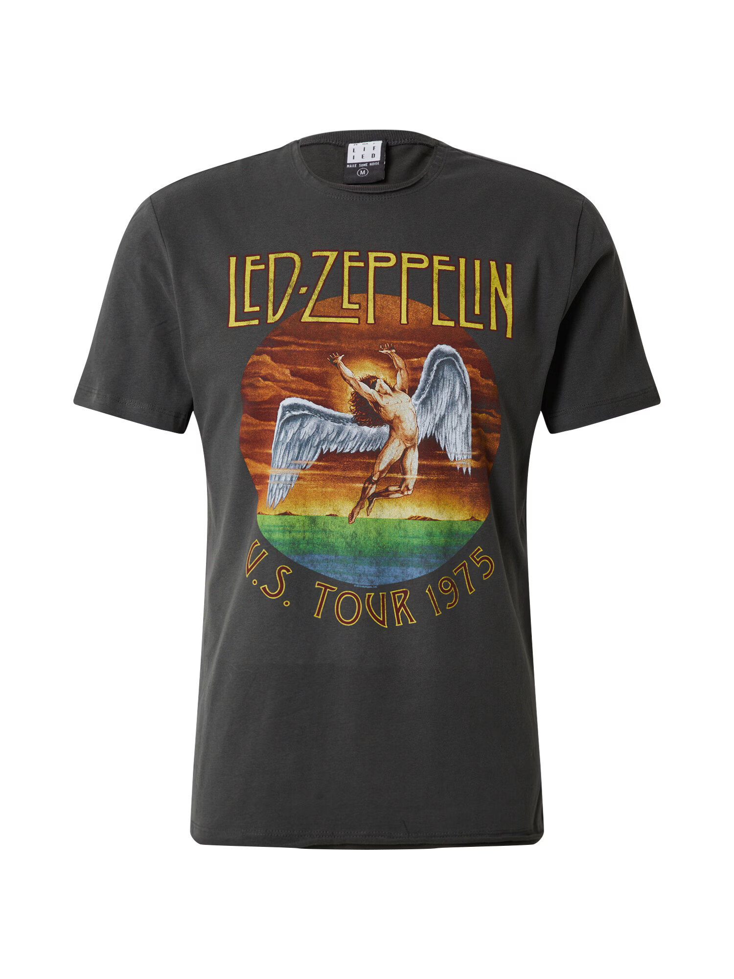 AMPLIFIED Μπλουζάκι 'LED ZEPPELIN TOUR 75' σκούρο γκρι - Pepit.gr