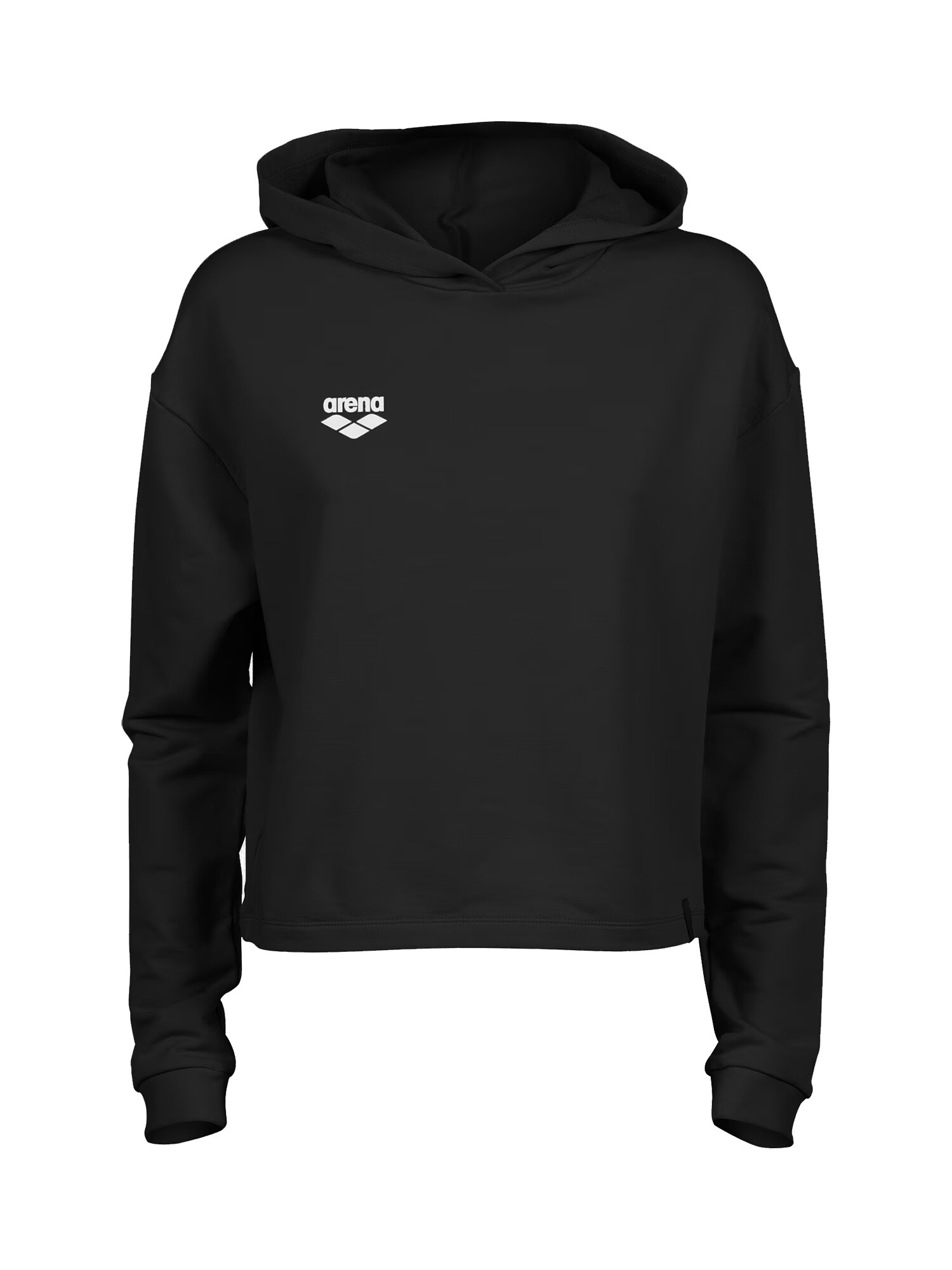 ARENA Αθλητική μπλούζα φούτερ 'HOODED SWEAT FLEECE' μαύρο / λευκό - Pepit.gr