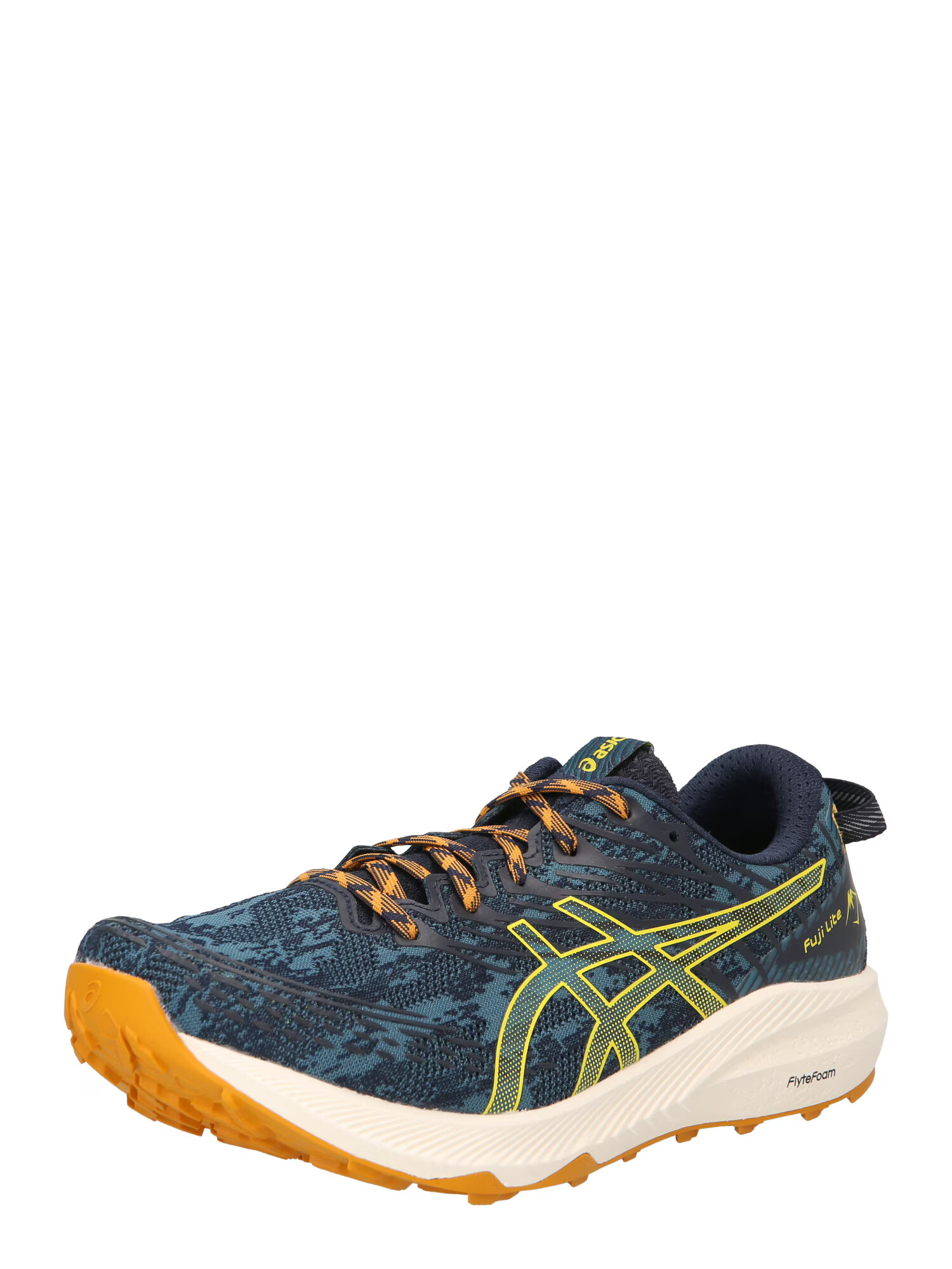 ASICS Παπούτσι για τρέξιμο 'Fuji Lite 3' μπλε / ναυτικό μπλε / κίτρινο / πορτοκαλί - Pepit.gr