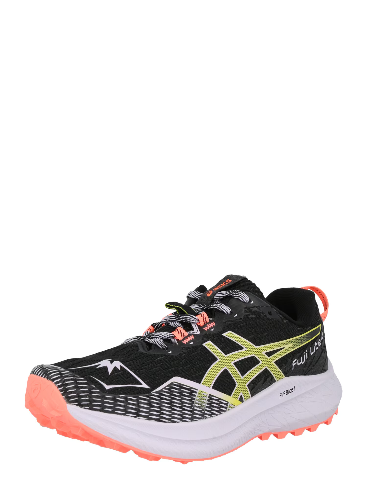 ASICS Παπούτσι για τρέξιμο 'FUJI LITE 4' κίτρινο / σομόν / μαύρο / λευκό - Pepit.gr