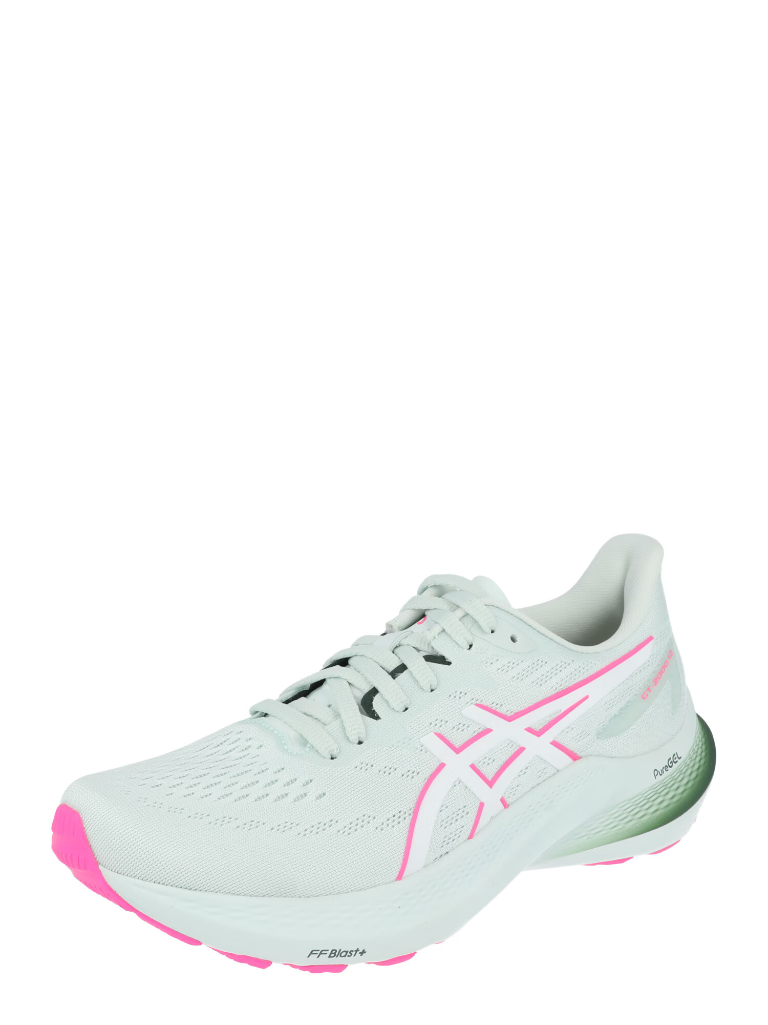 ASICS Παπούτσι για τρέξιμο 'GT-2000 12' ανοικτό πράσινο / ροζ / λευκό - Pepit.gr