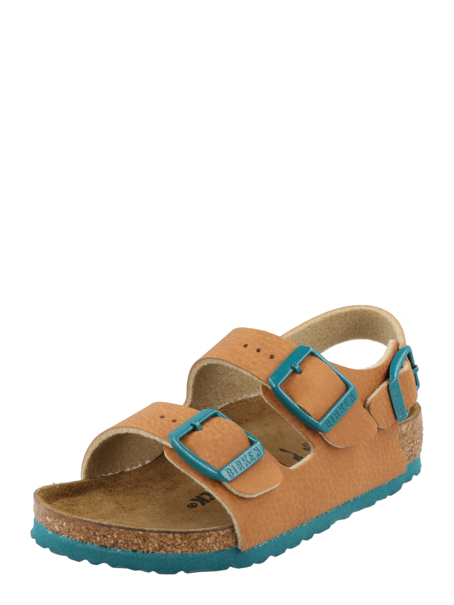 BIRKENSTOCK Ανοικτά παπούτσια 'Milano' άμμος / πετρόλ - Pepit.gr