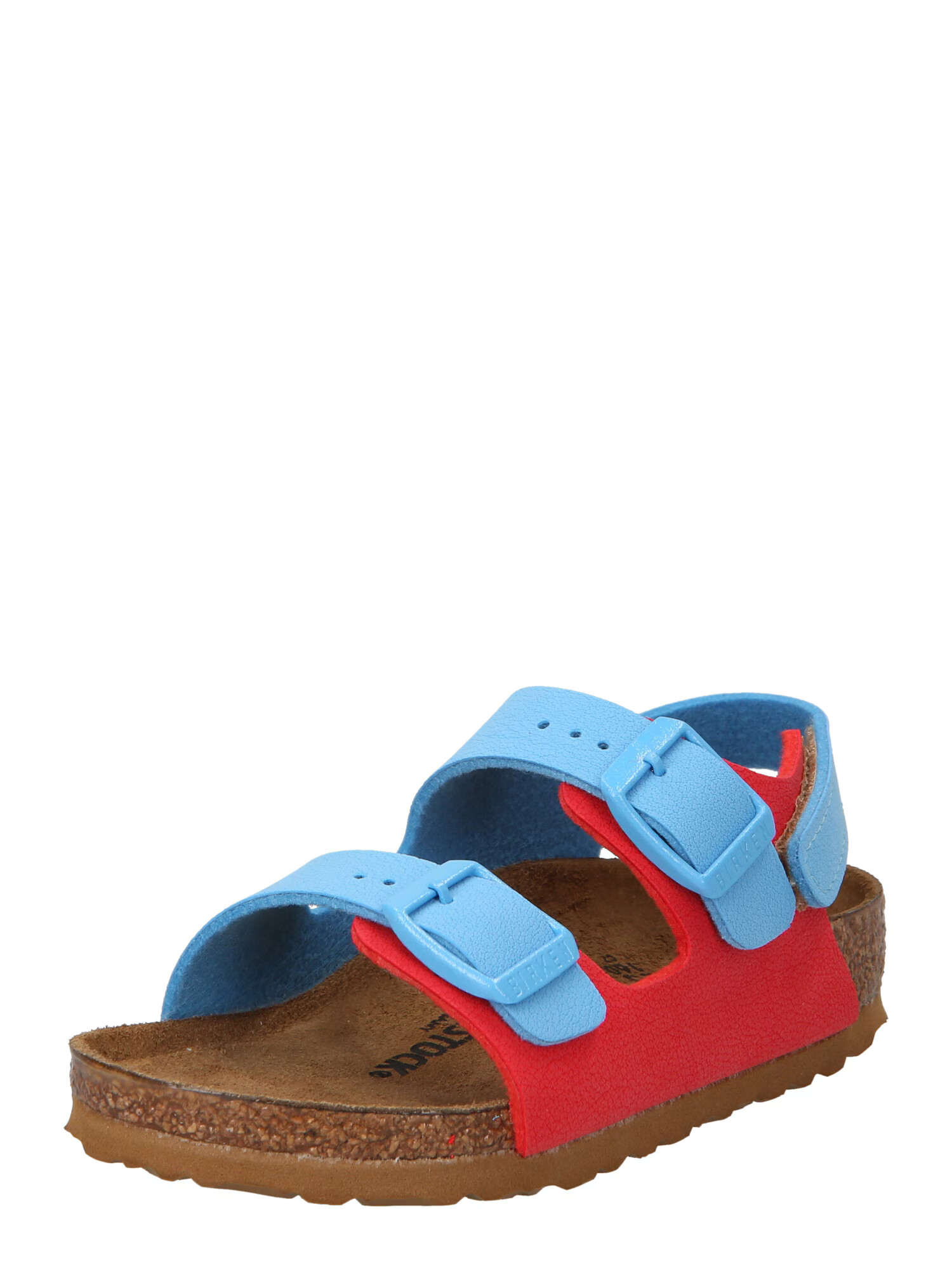 BIRKENSTOCK Ανοικτά παπούτσια 'Milano' μπλε ουρανού / κόκκινο - Pepit.gr