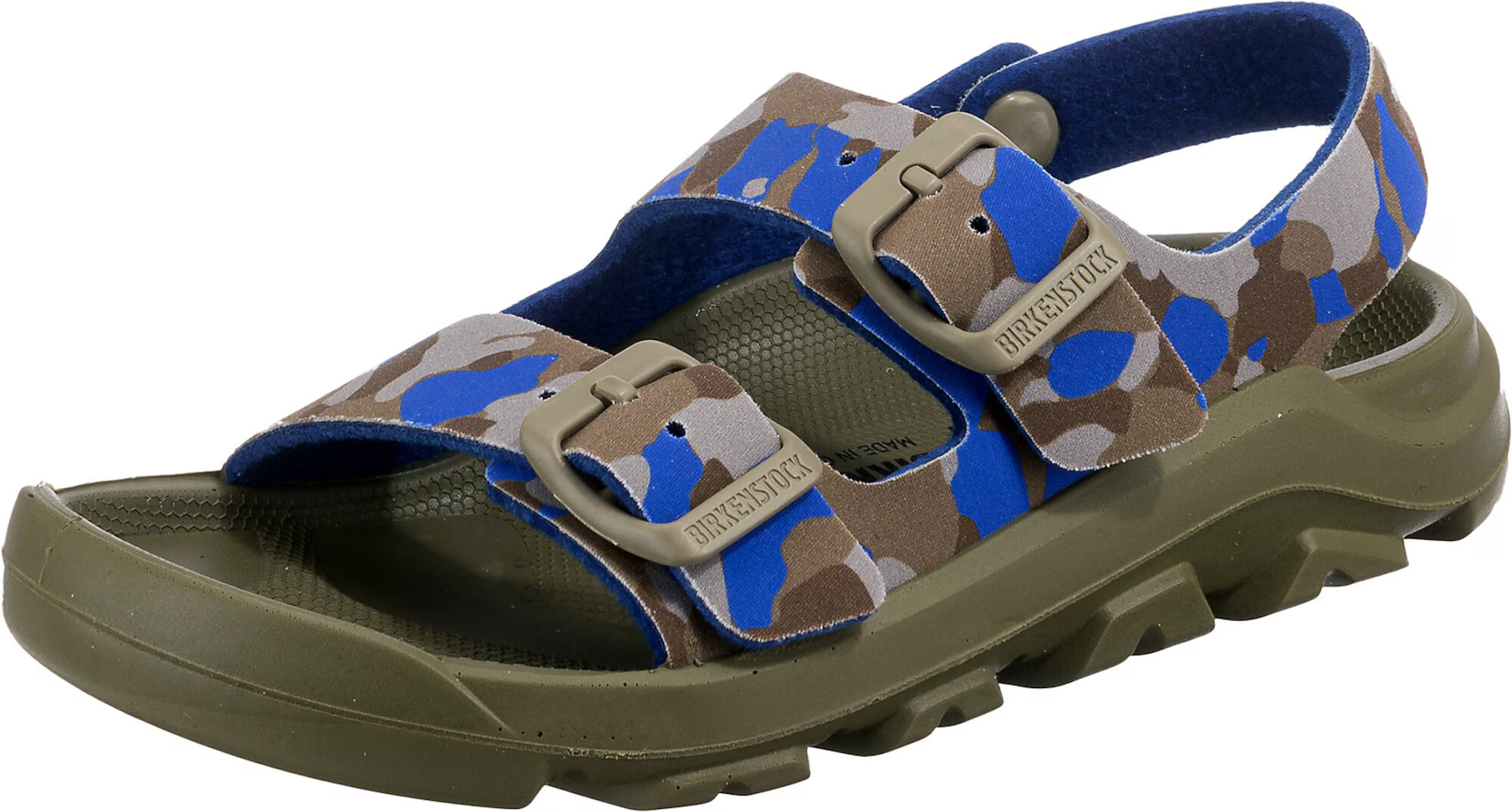 BIRKENSTOCK Ανοικτά παπούτσια μπλε / καφέ / γκρι / λαδί - Pepit.gr