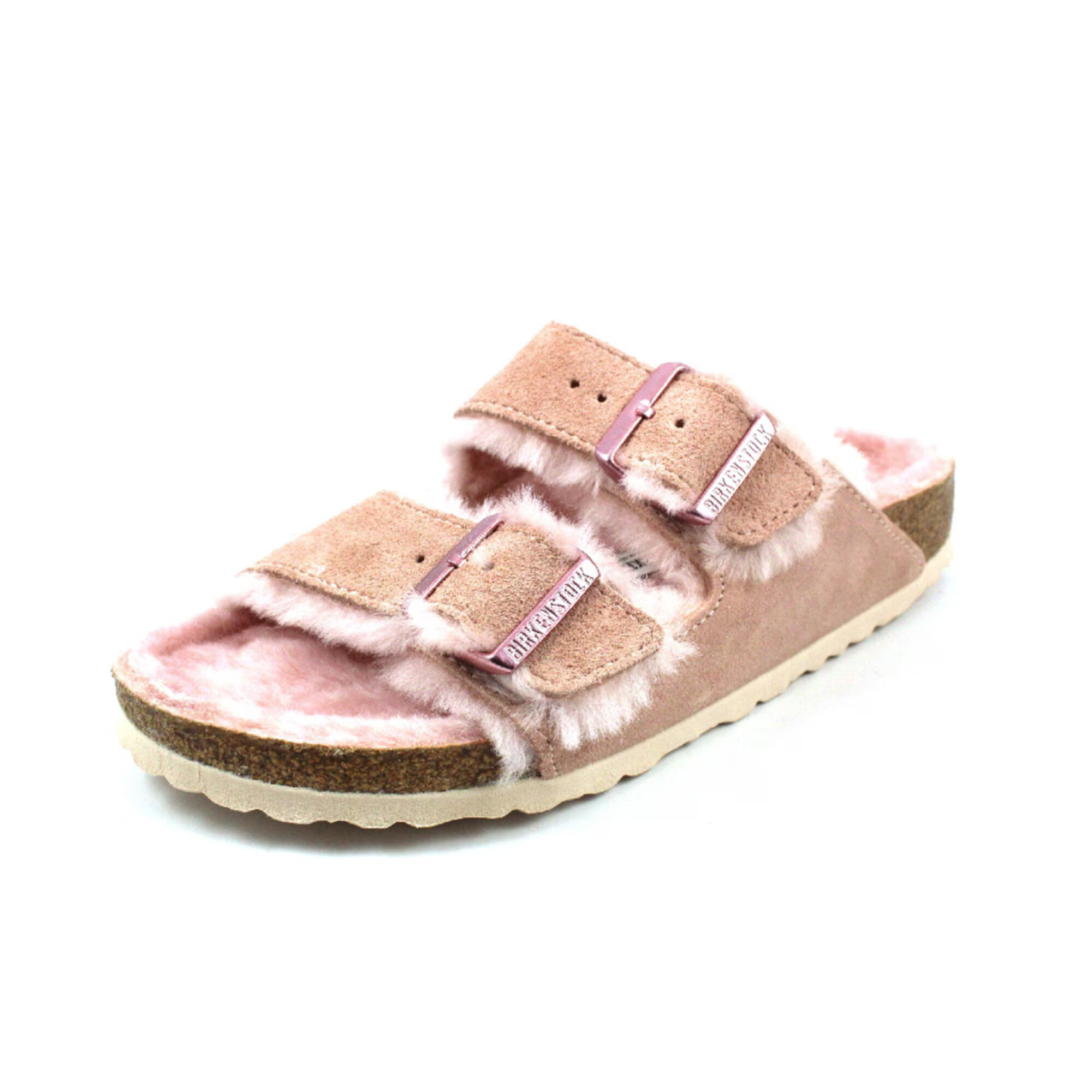 BIRKENSTOCK Μιούλ 'ARIZONA SHERLING' ρόδινο - Pepit.gr