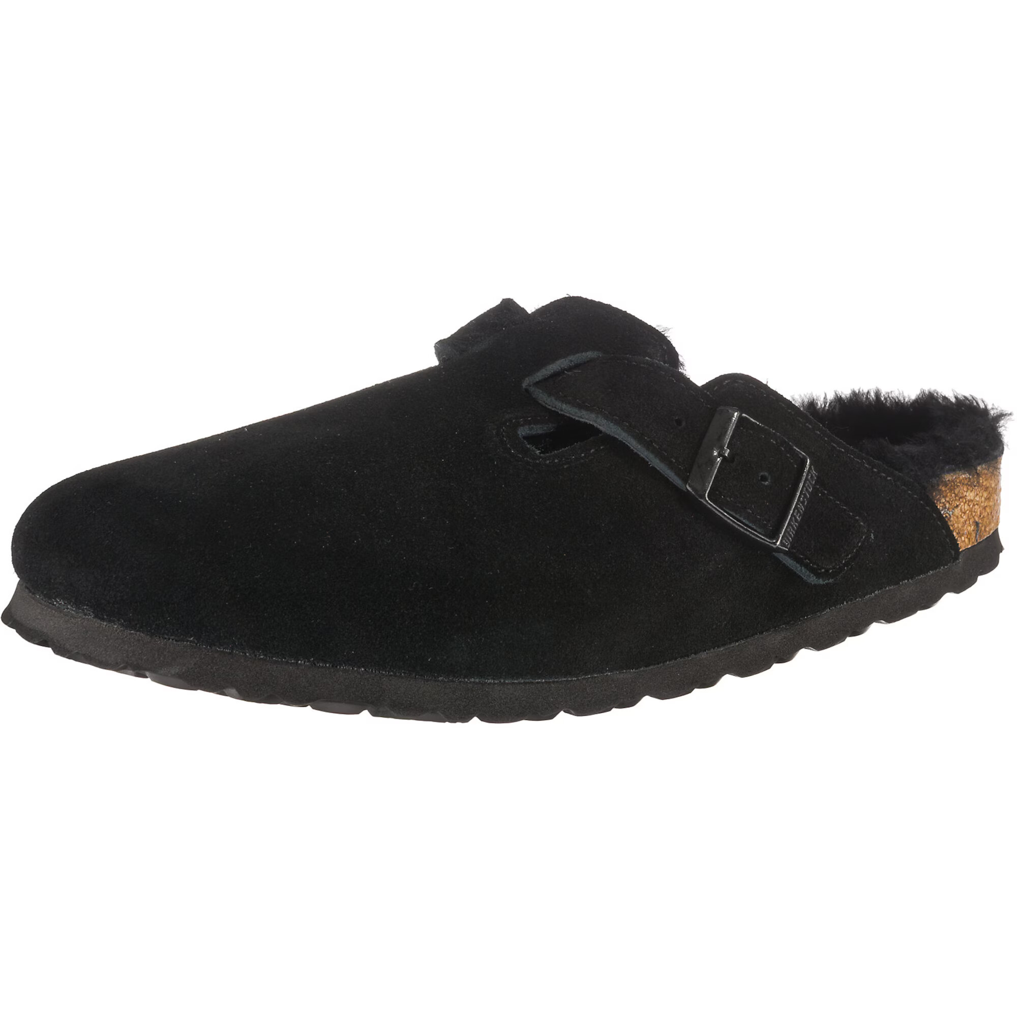 BIRKENSTOCK Παντόφλα 'Boston Shearling' μαύρο - Pepit.gr