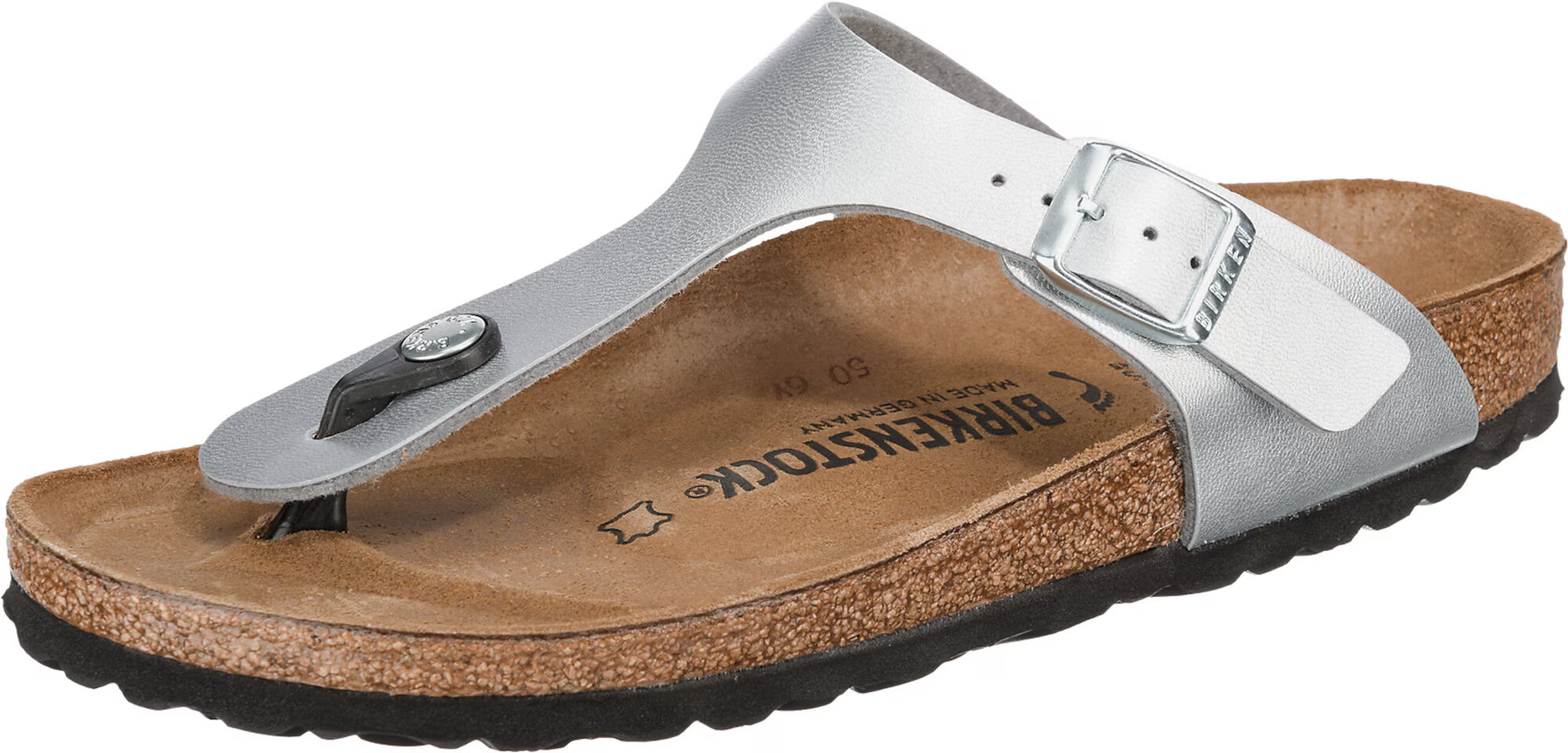 BIRKENSTOCK Σαγιονάρες διχαλωτές 'Gizeh' ασημί - Pepit.gr