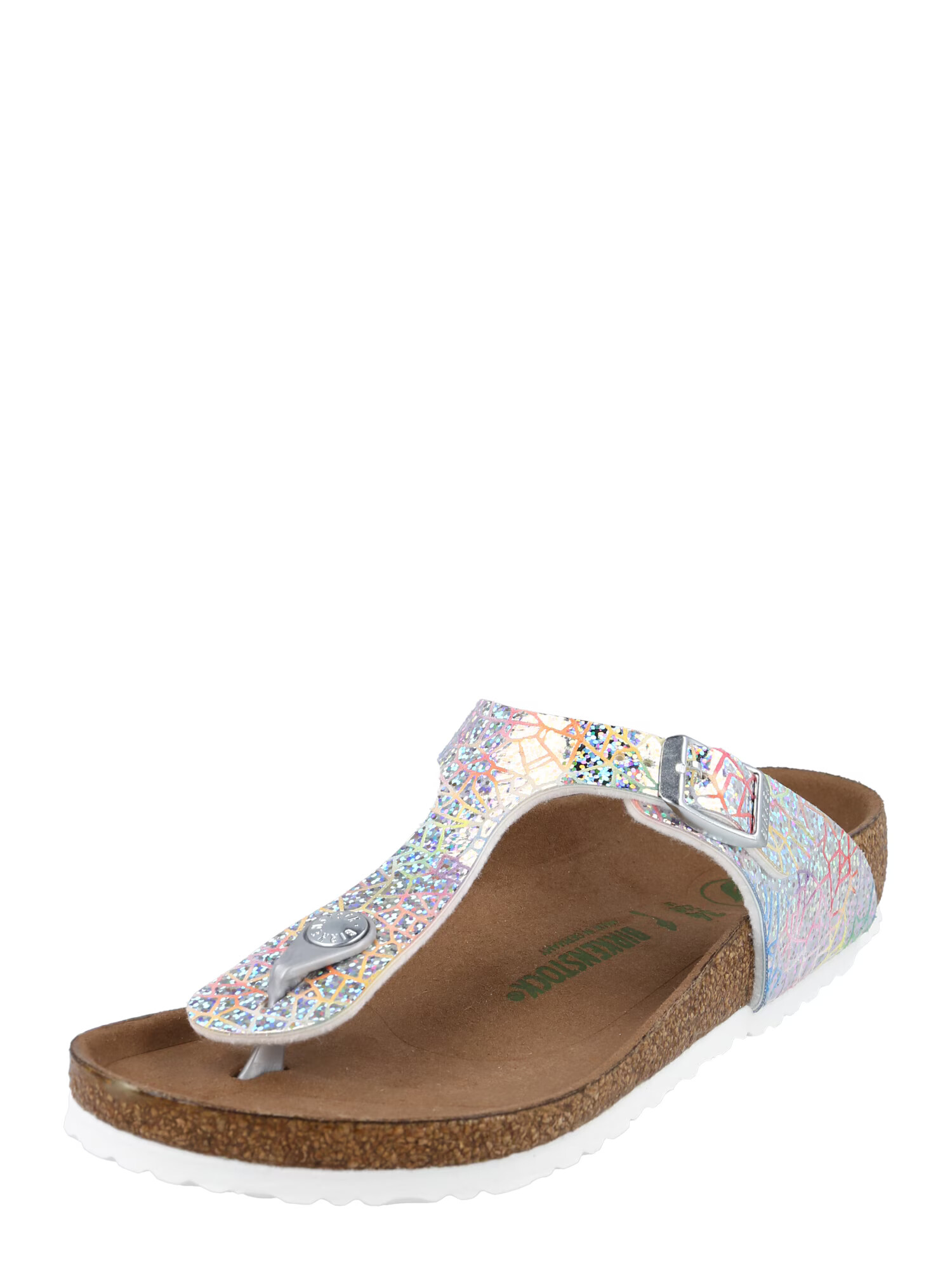 BIRKENSTOCK Σανδάλι 'Gizeh' ασημί / λευκό - Pepit.gr