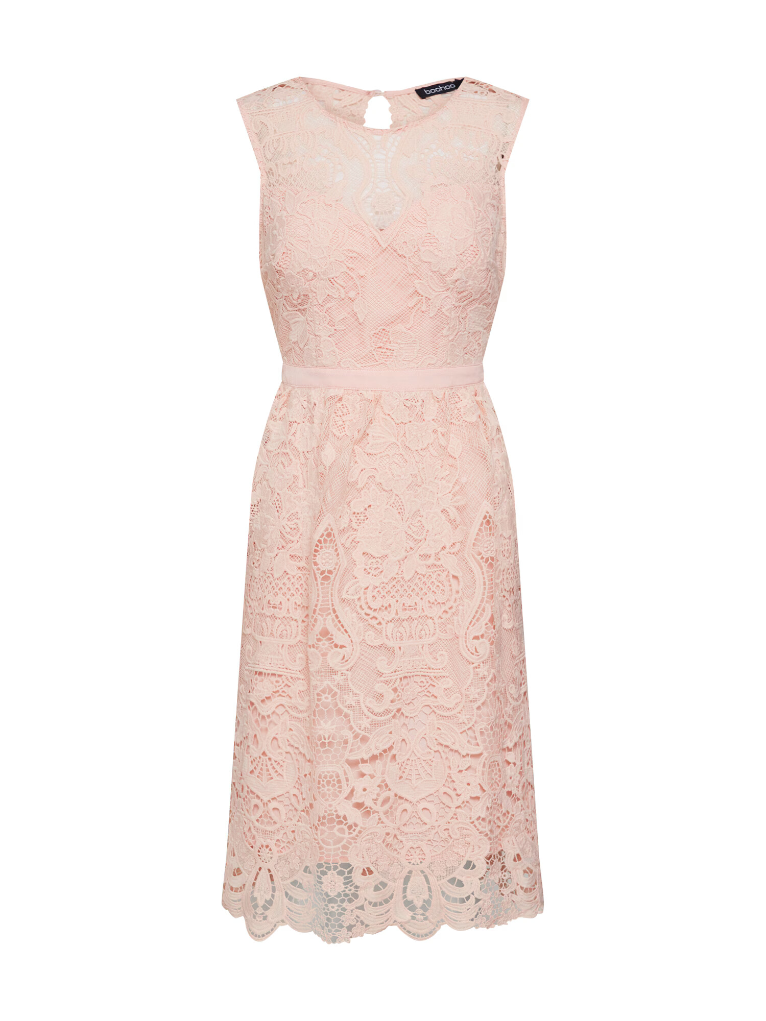 Boohoo Φόρεμα κοκτέιλ 'LACE SKATER DRESS' ρόδινο - Pepit.gr