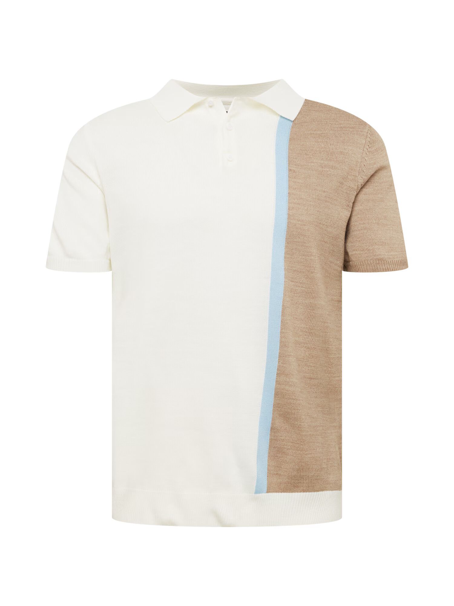 BURTON MENSWEAR LONDON Πουλόβερ μπεζ μελανζέ / γαλάζιο / offwhite - Pepit.gr